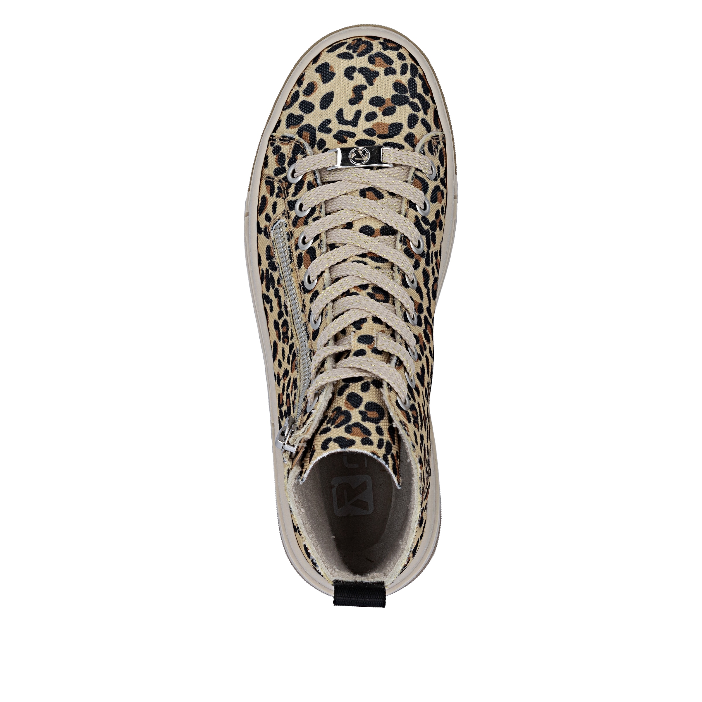 Rieker Schnürboots  High Top Sneaker, trendy Stiefelette mit seitlichem Reissverschluss