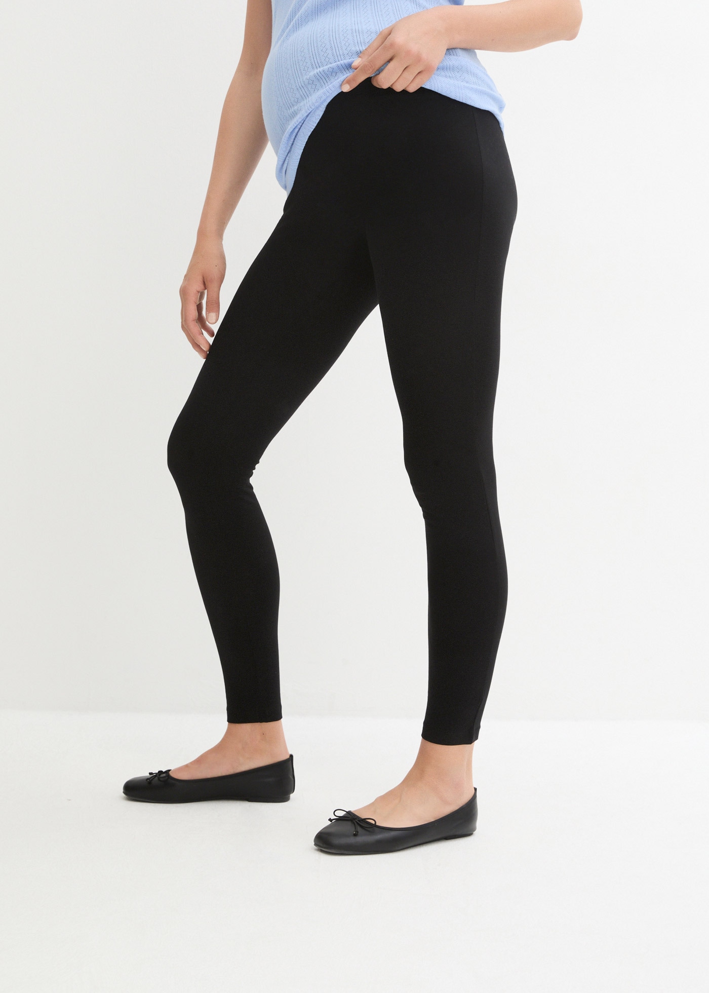 Image of bonprix Umstandsleggings aus Stretch-Jersey mit hohem Baumwollanteil, Slim Fit