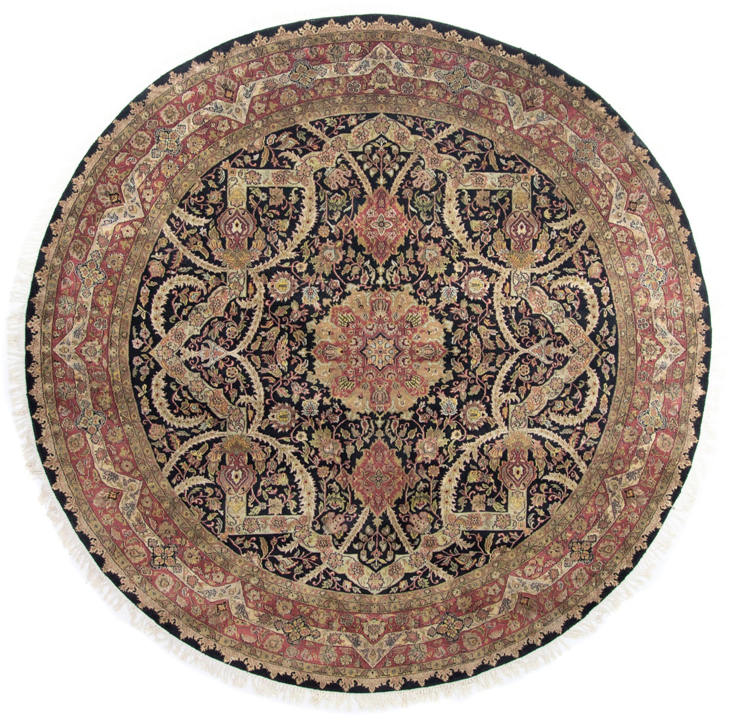 morgenland Wollteppich »Hochflor Teppich Sarai«, rund, 10 mm Höhe