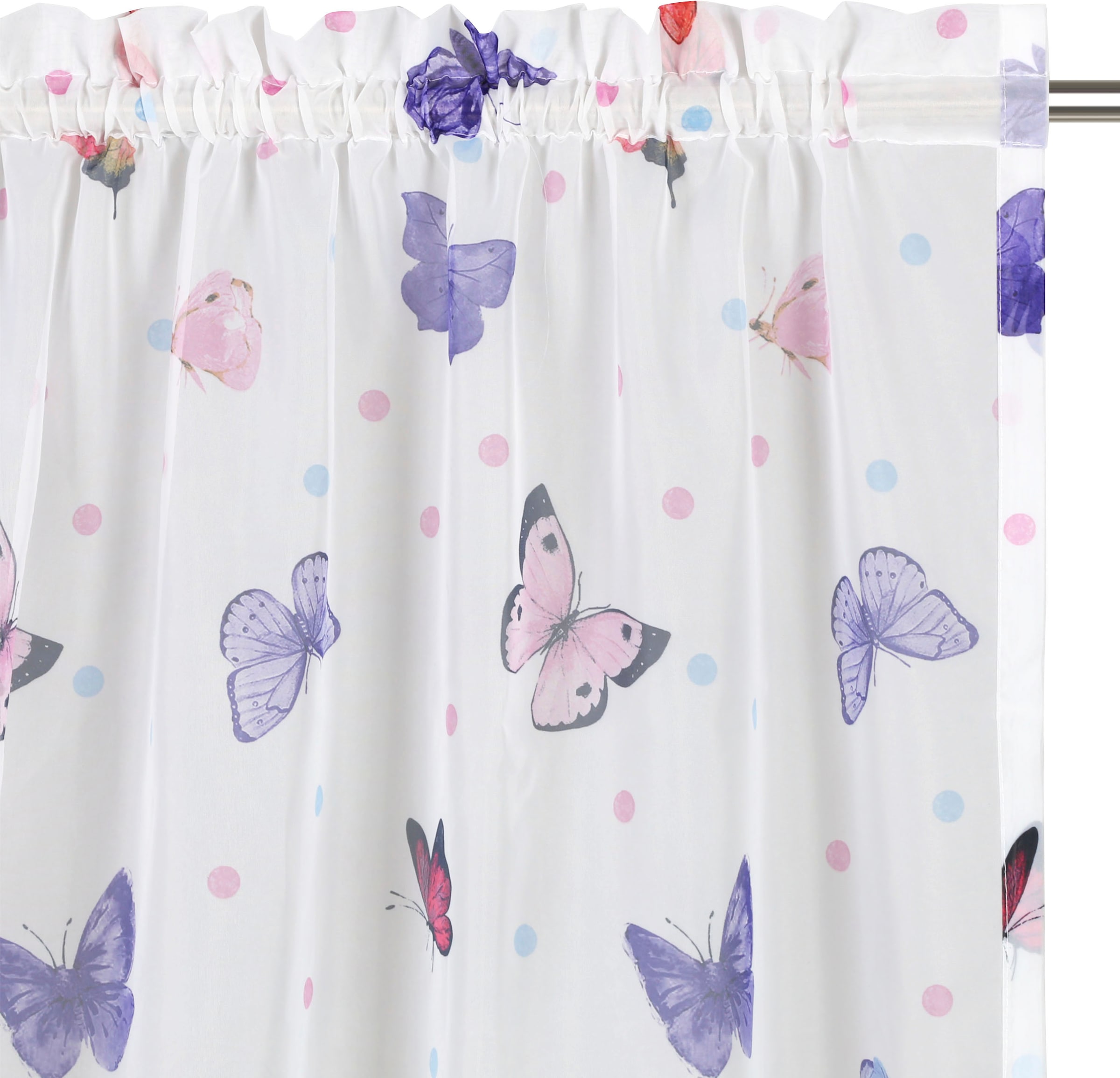 Lüttenhütt Gardine »Schmetterling«, (1 St.), Kindergardine, gewebt, transparent, verschiedene Grössen