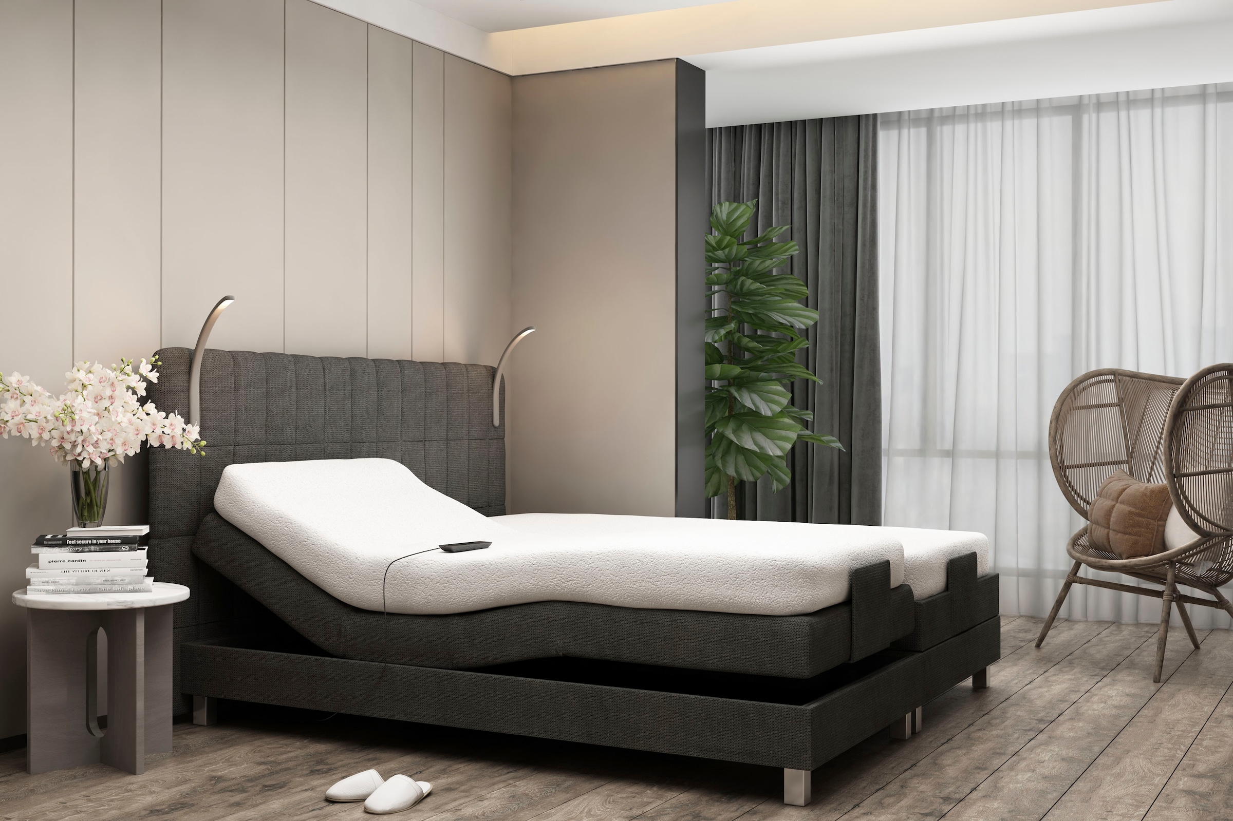 Image of Westfalia Schlafkomfort Boxbett mit Motor und LED-Beleuchtung