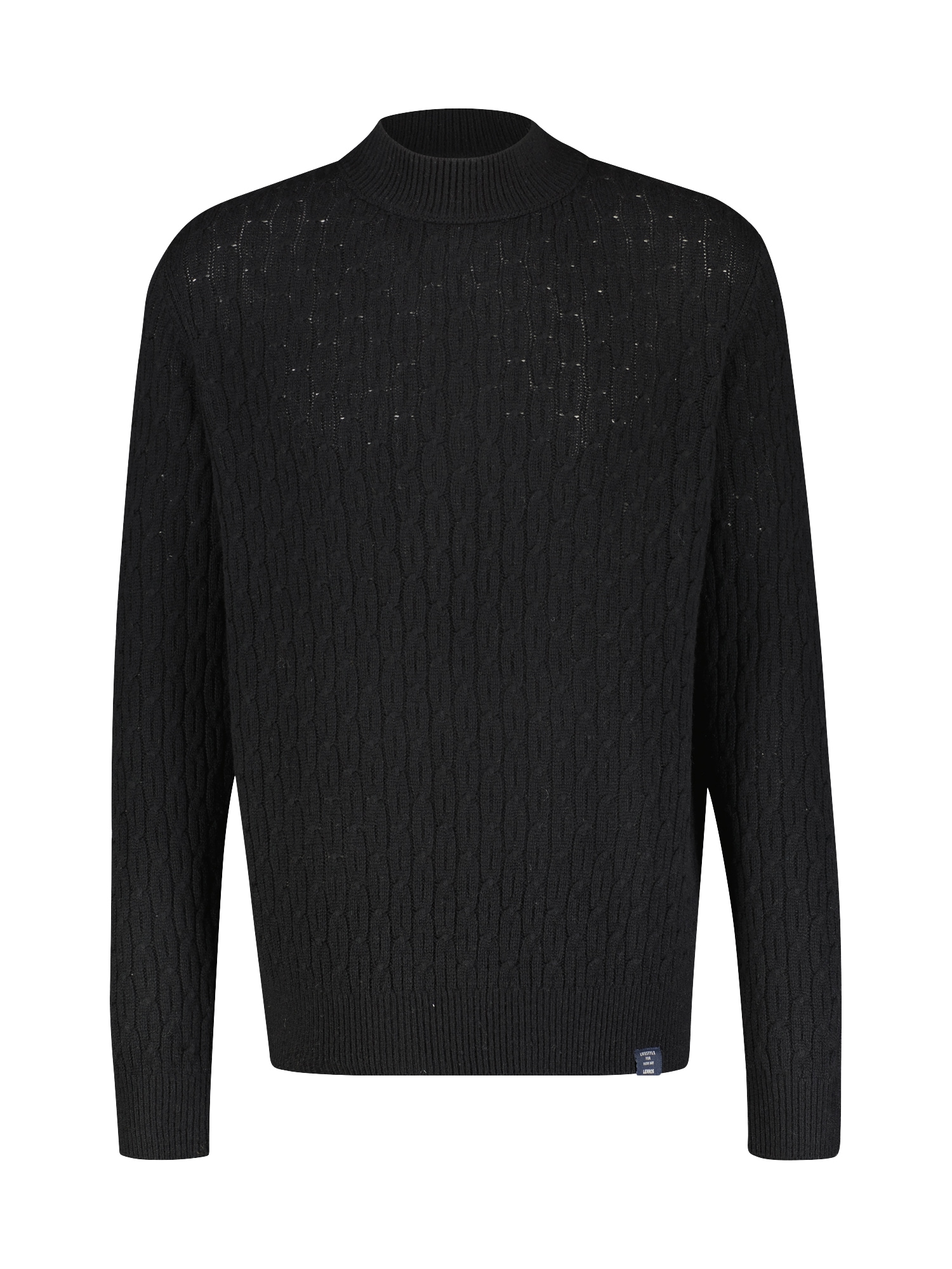 Image of LERROS Strickpullover "Cable-Strickpullover mit Turtleneck"