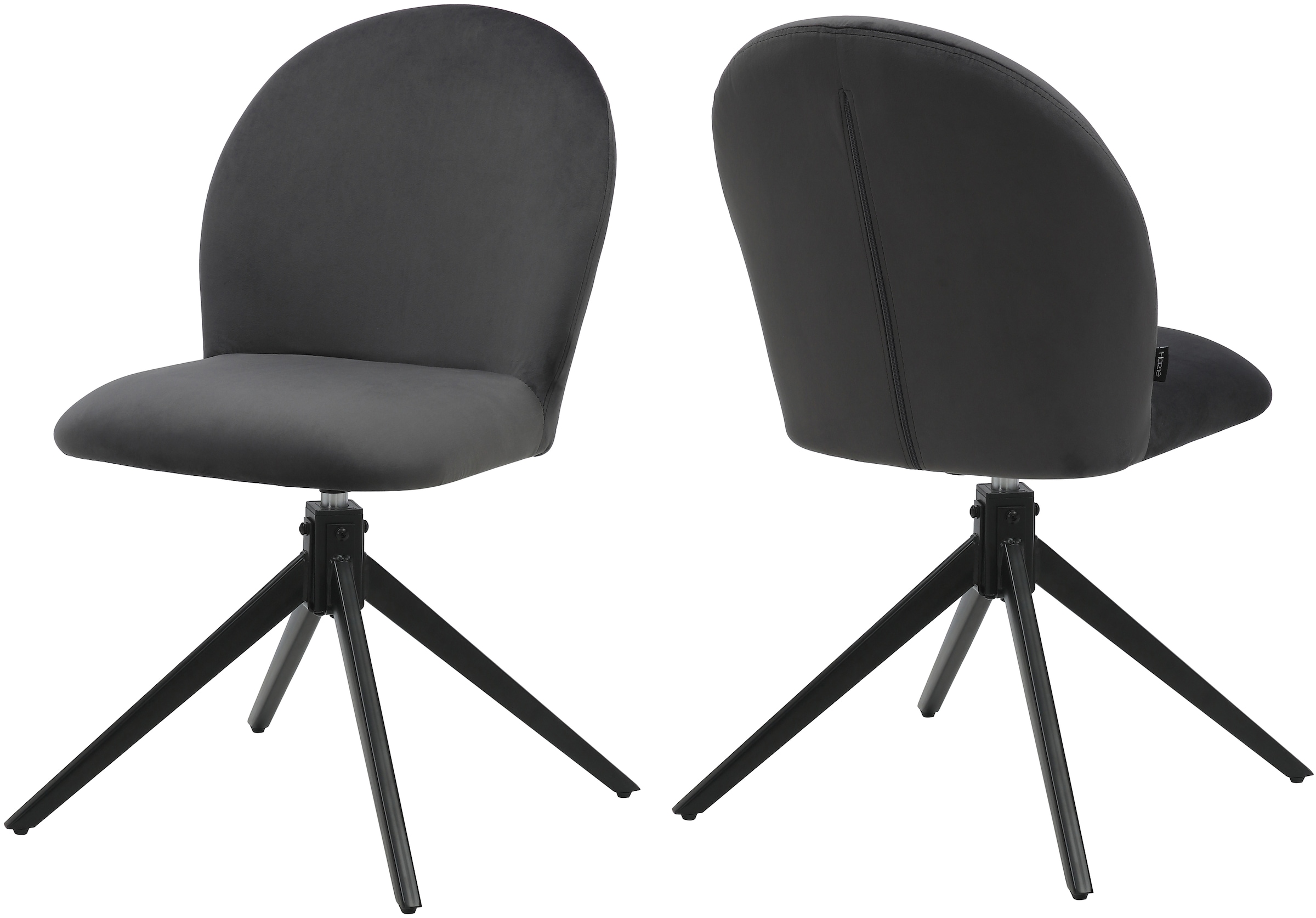 Home affaire Esszimmerstuhl »Tempa, TOPSELLER!, OTTOs Choice«, (Set), 2 St., Samtvelours, Drehstuhl mit 360 Grad Drehfunktion