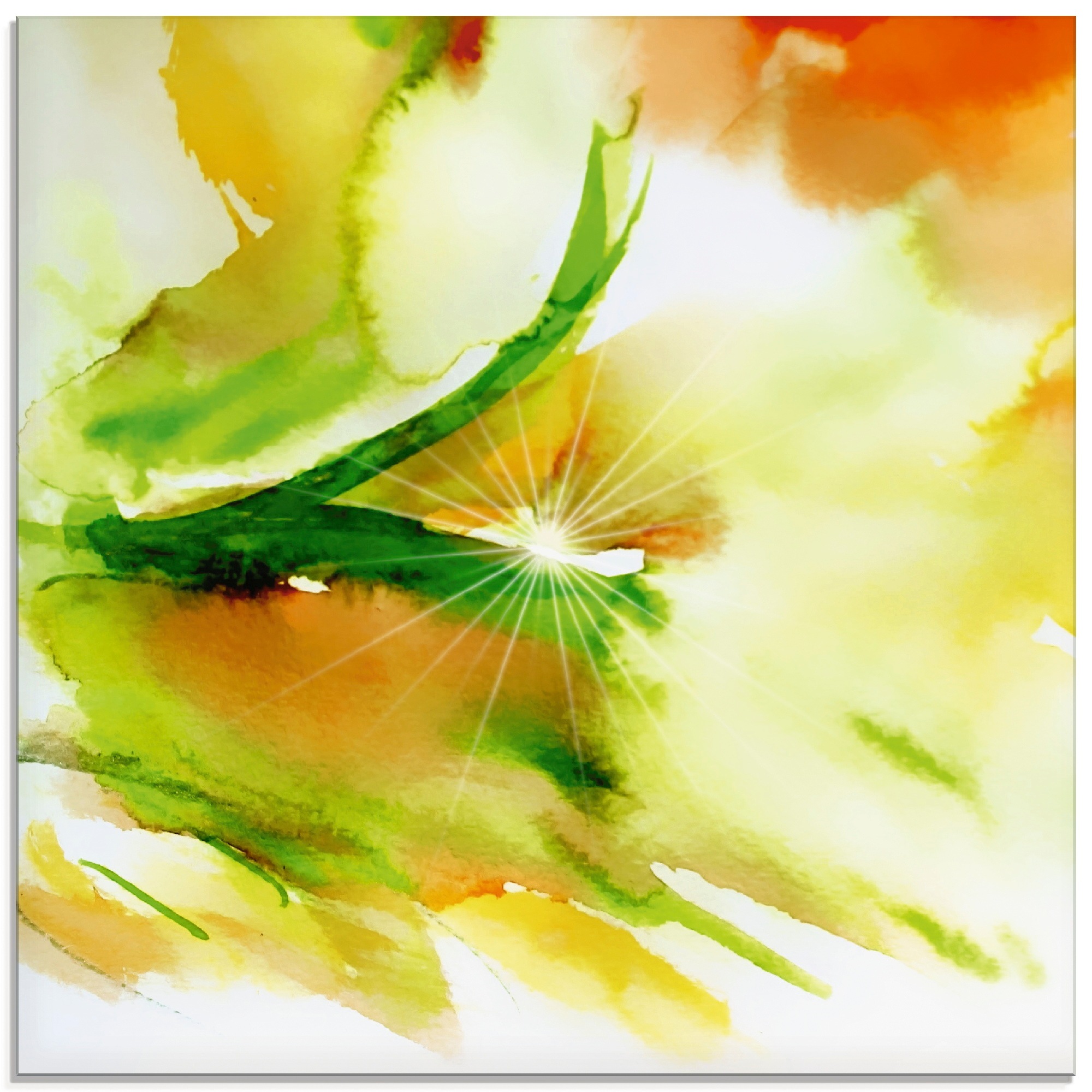 Image of Artland Glasbild "Morgenlicht" Gegenstandslos 1 Stk. tlg. in verschiedenen Grössen