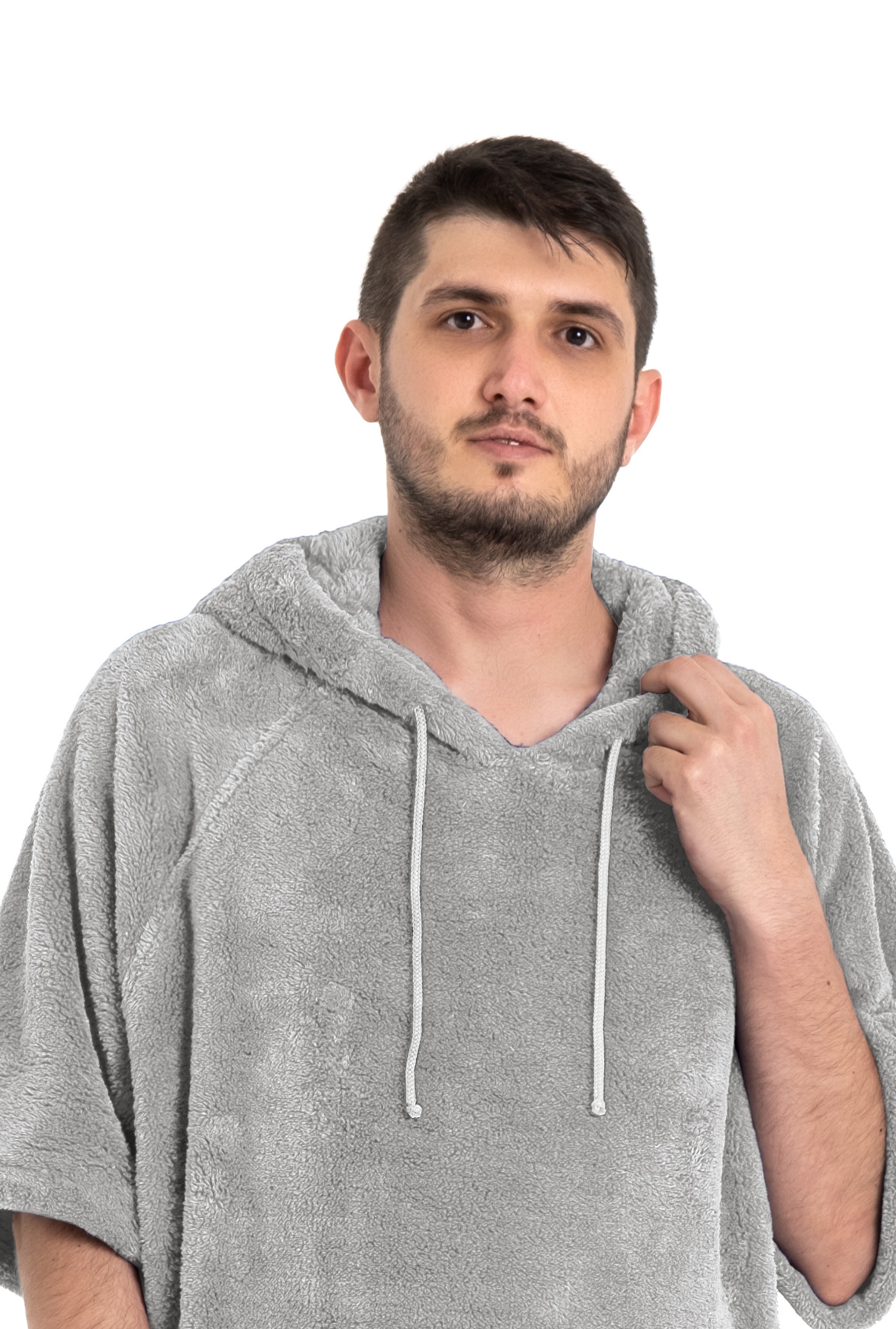 my home Badeponcho »Lillou, Surfponcho ideal für Sauna, Spa & im Urlaub«, (1 St.), weich und kuschelig, plüsch, Fleece, Unisex, für Damen und Herren