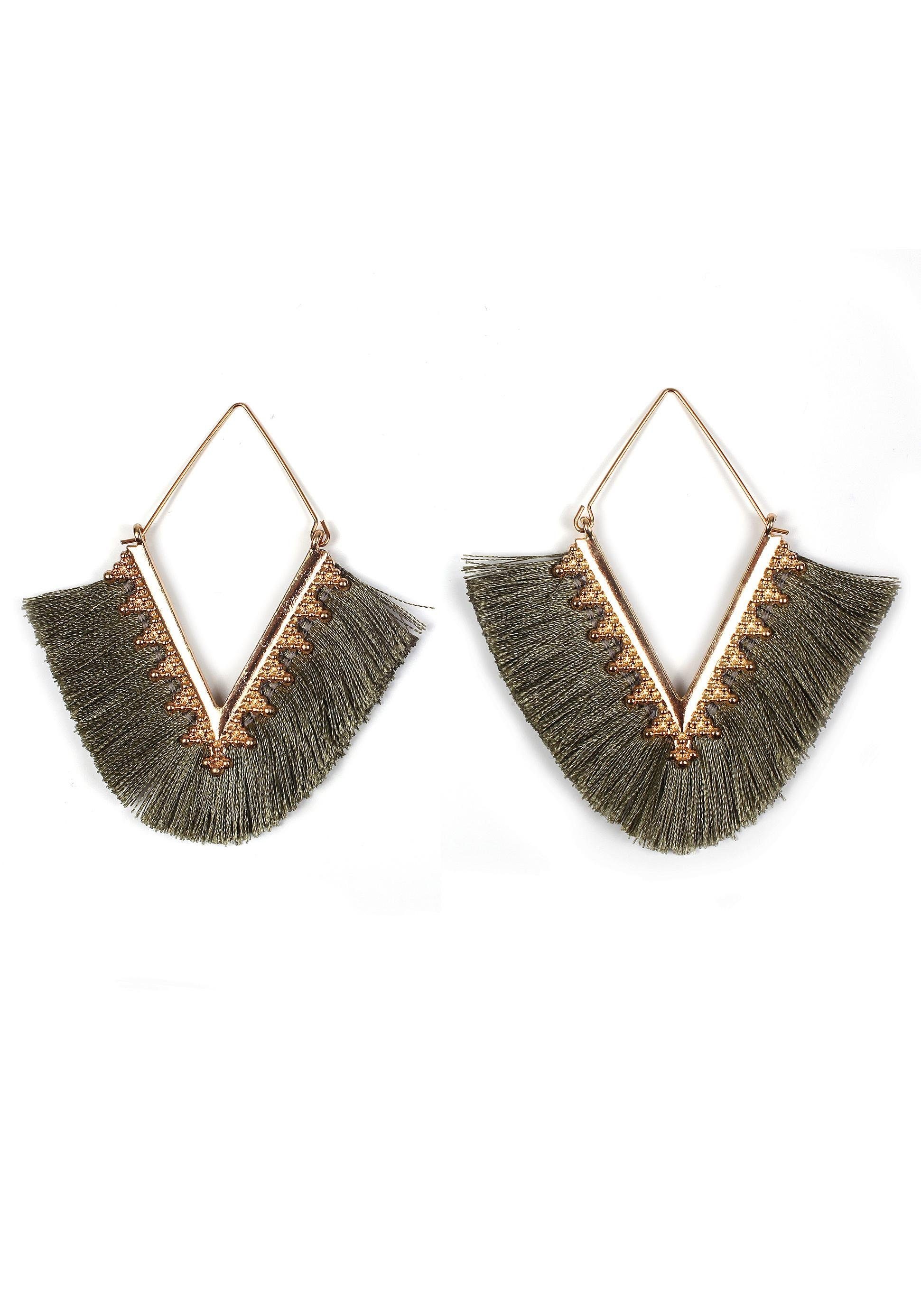 Paar Ohrhänger »im geometrischen Rauten-Design«