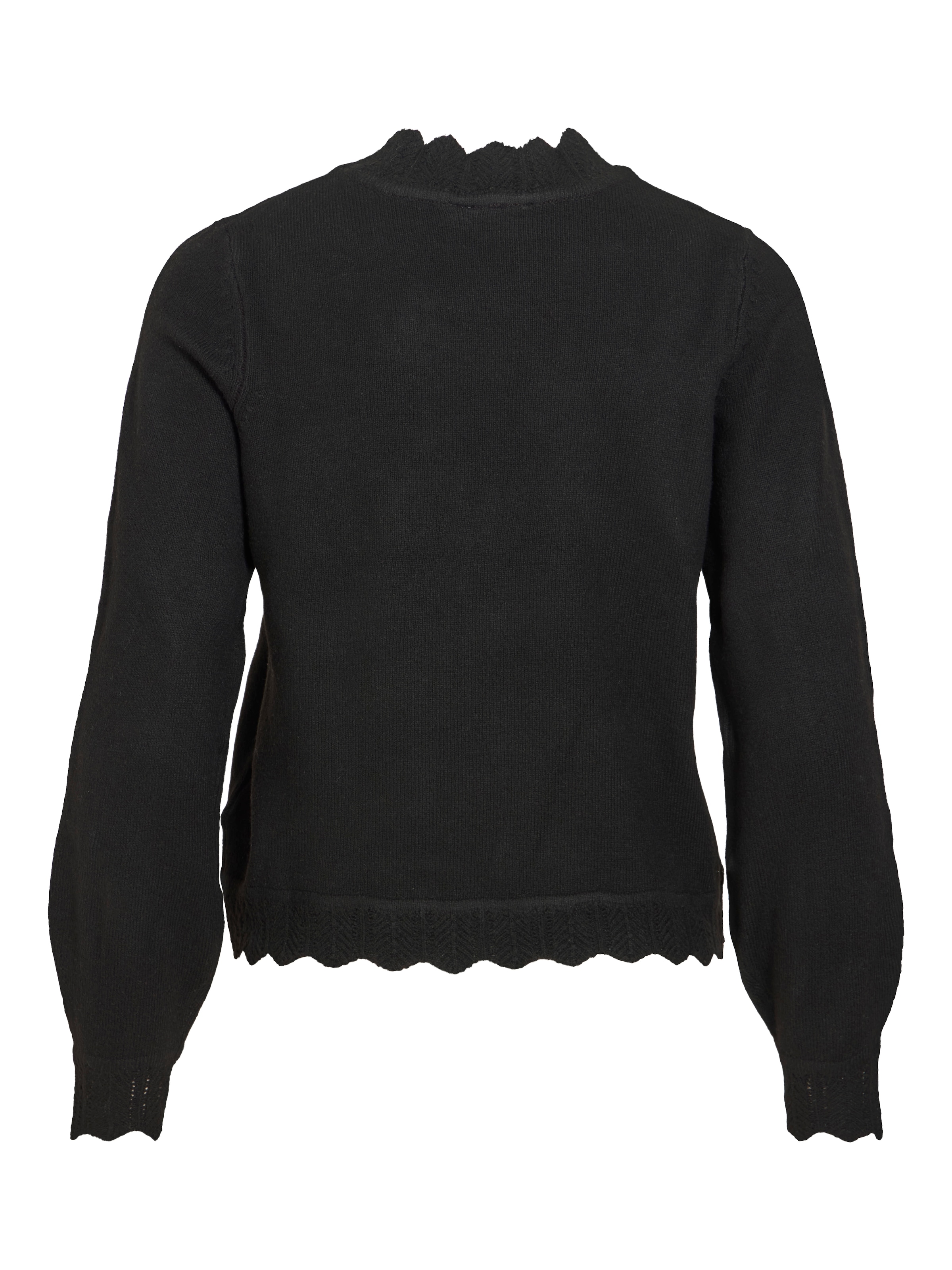 Vila Pull en tricot »VINIKOLINA O-NECK L/S KNIT TOP - NOOS« mélange de matériaux, coupe régulière