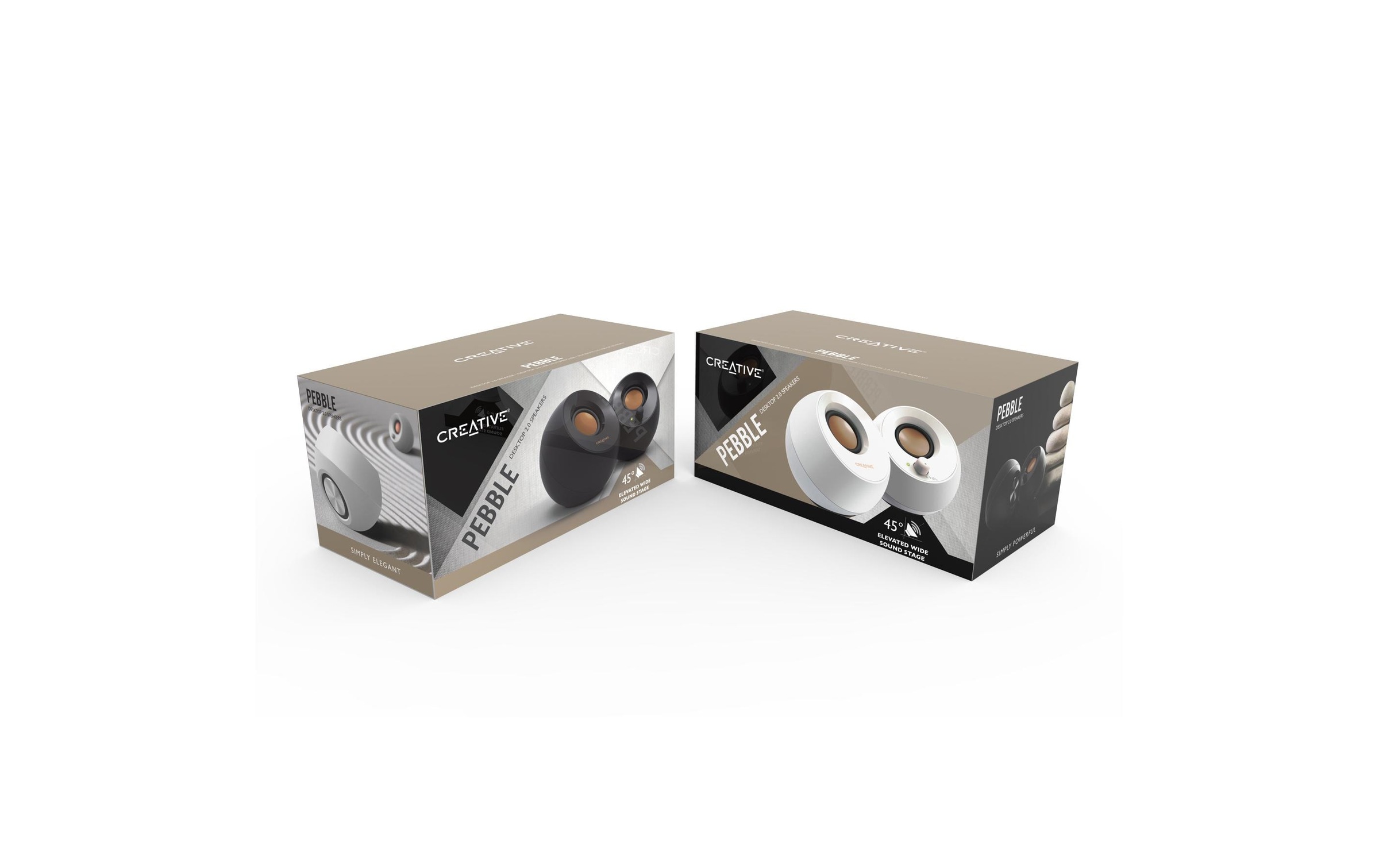 Image of Creative PC-Lautsprecher "Pebble" 2.0 ( Lautstärkeregelung 4,4 W)