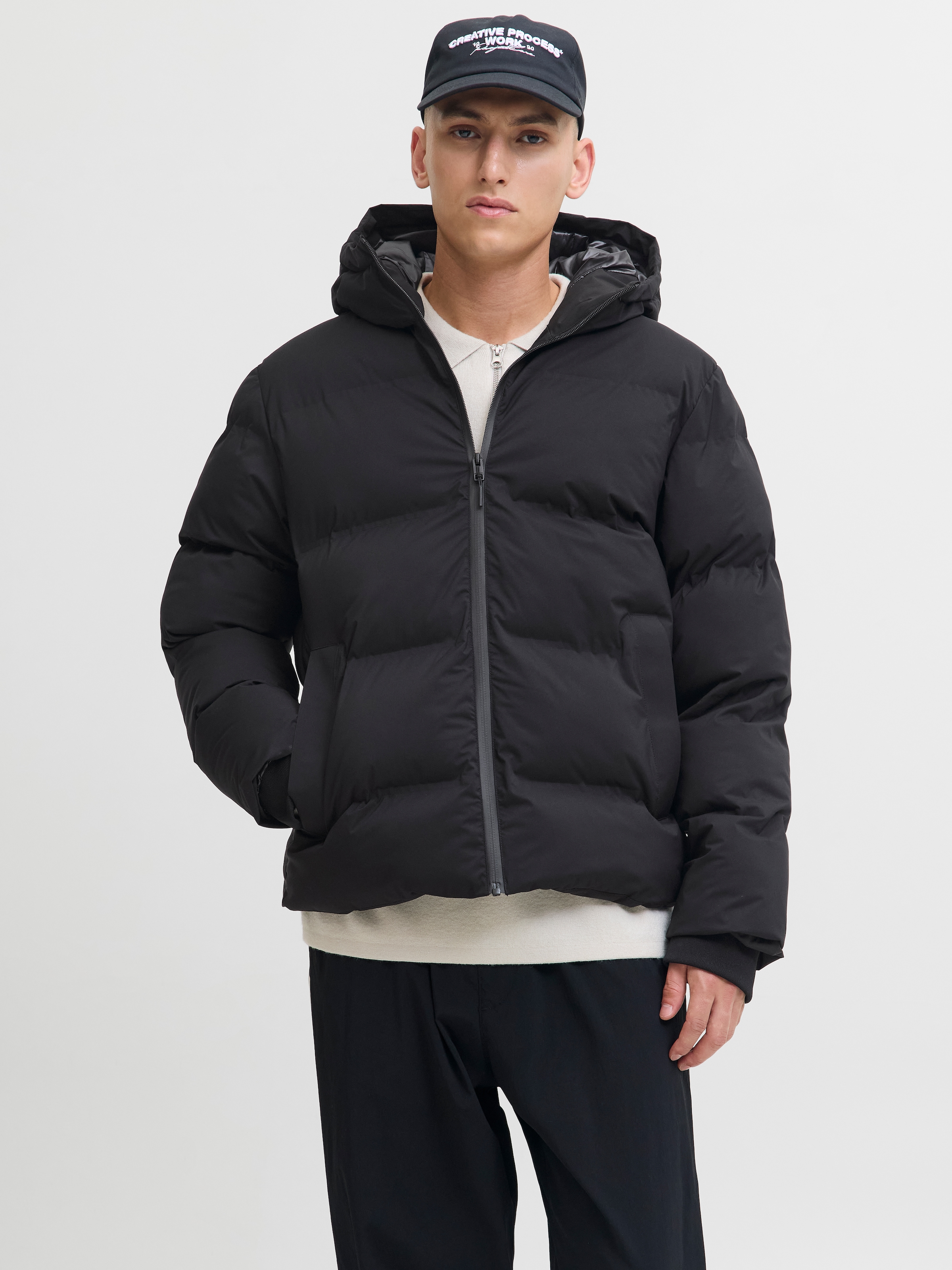 Image of Jack & Jones Steppjacke "JJKAITO PUFFER JACKET BF" mit Kapuze