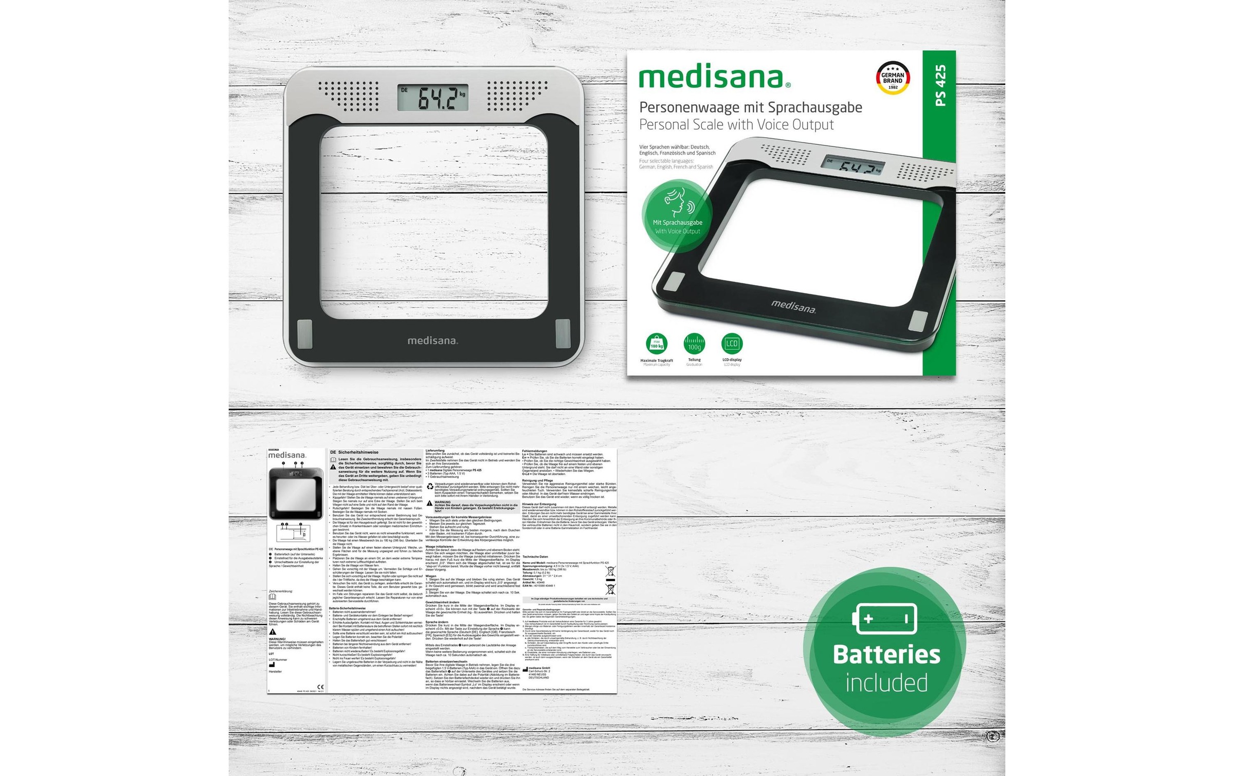 Medisana Personenwaage »PS425«