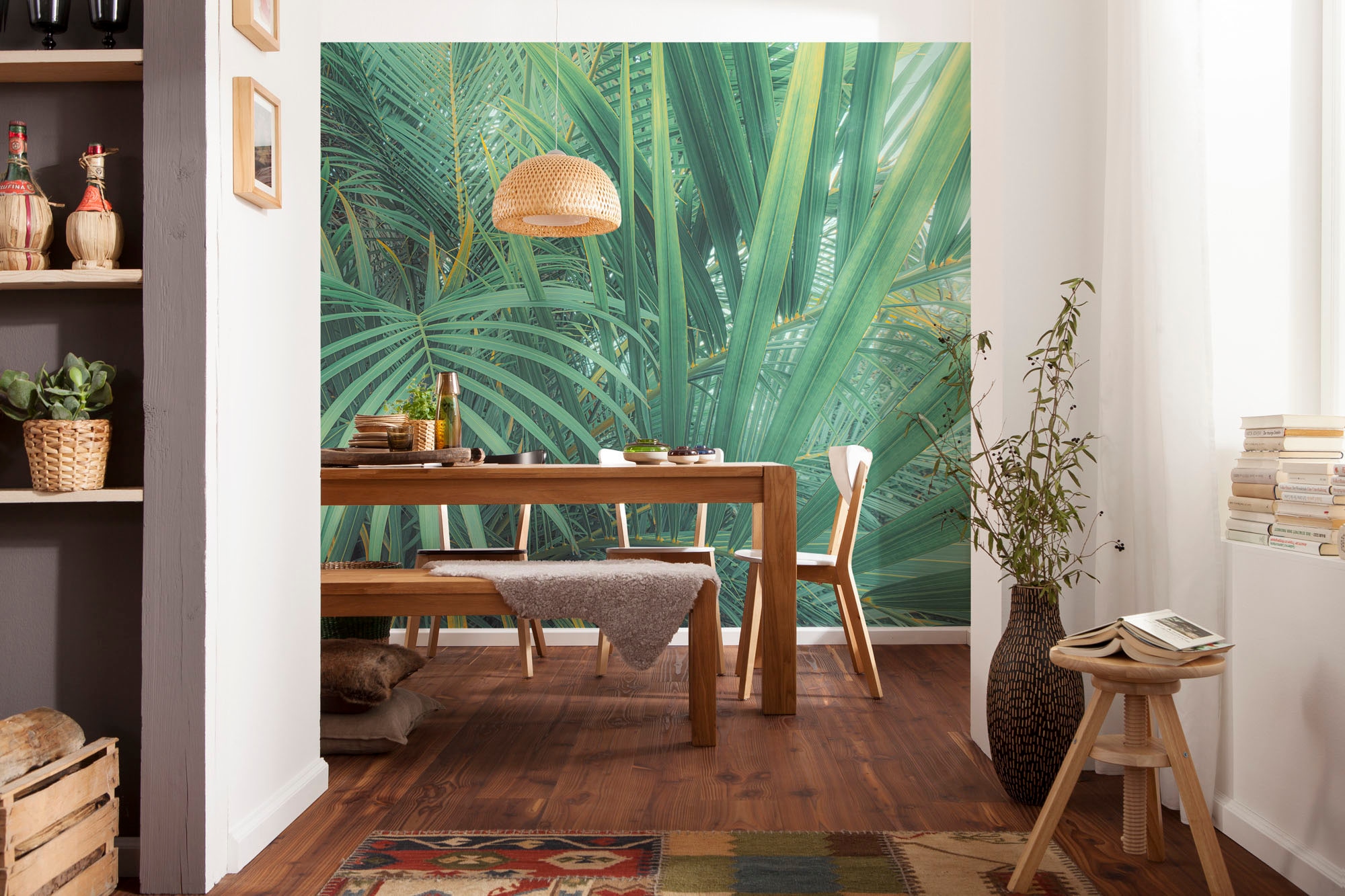 Image of Komar Fototapete "Digitaldruck Vlies - Foggy Fern - Grösse 400 x 250 cm" bedruckt glatt Wohnzimmer, Schlafzimmer