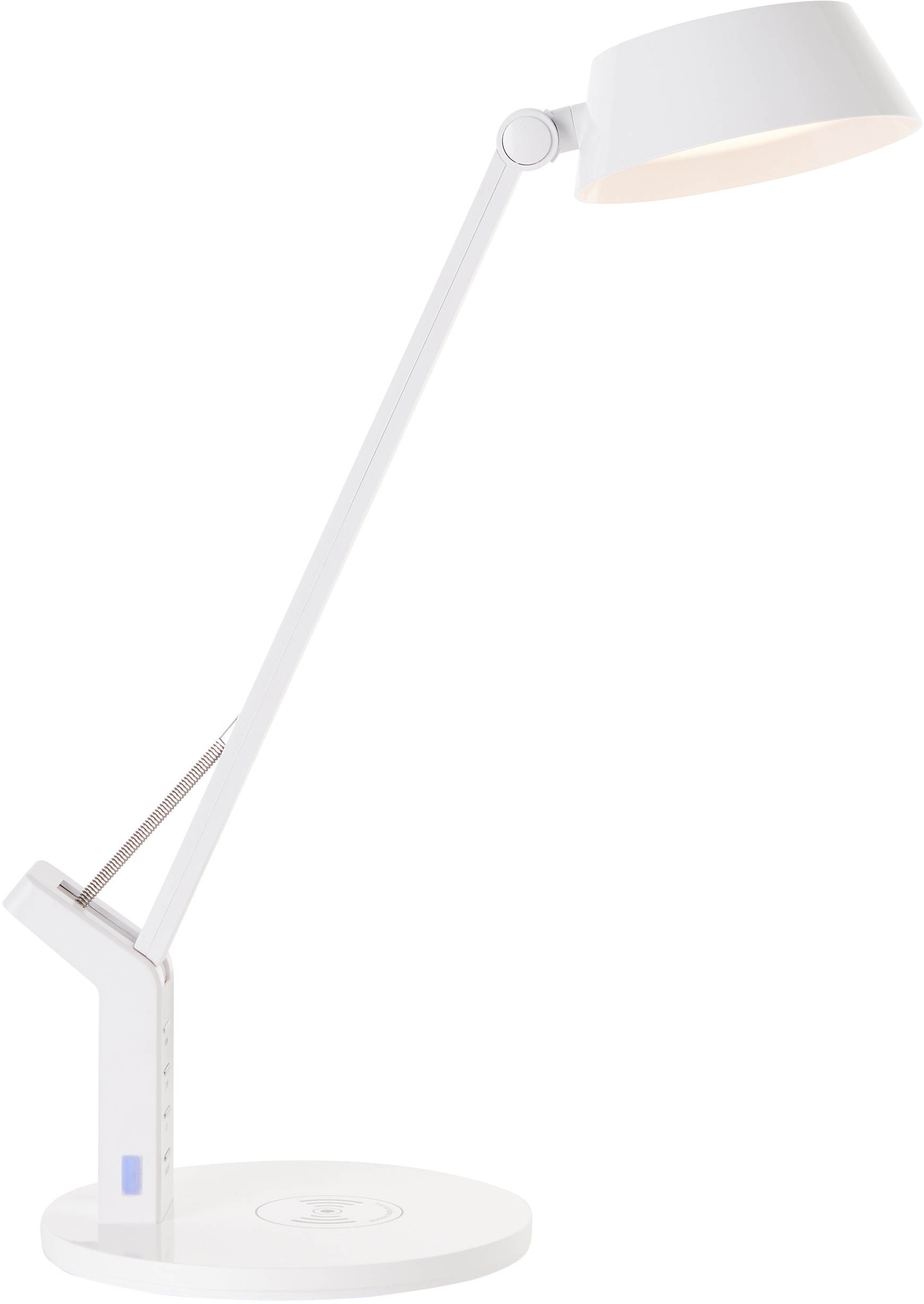 Image of andas Tischleuchte »Iljan«, LED-Modul, 1 St., Warmweiss-Neutralweiss-Tageslichtweiss-Kaltweiss, Induktionsladeschale, dimmbar über Touch-Panel, CCT-Technologie (Farbtemperatursteuerung), flexibel einstellbarer Schirm, Memoryfunktion bei Ackermann Versand 