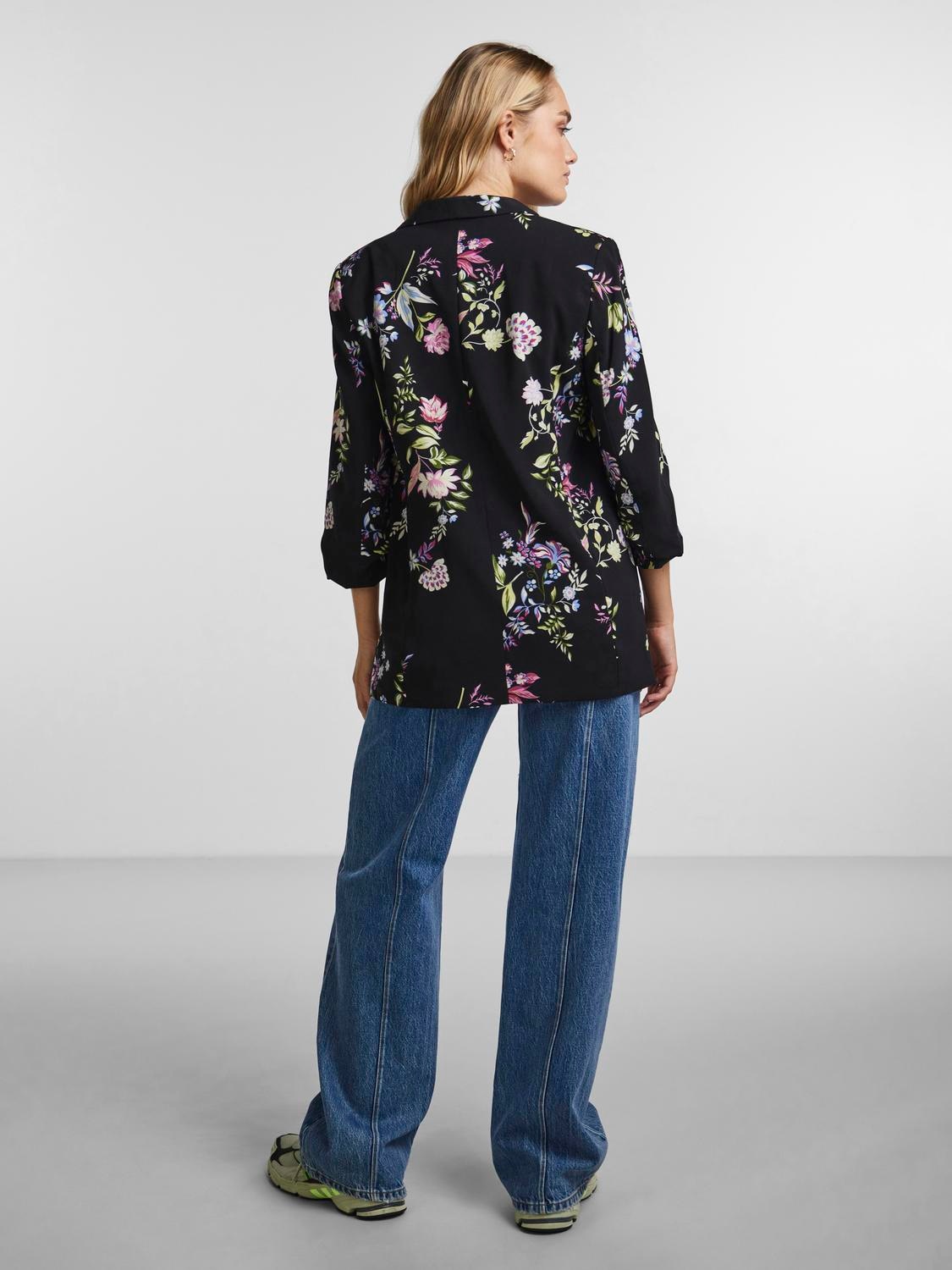 pieces Blusenblazer »PCBOSELLA 3/4 PRINTED BLAZER NOOS«, mit 3/4 Ärmel