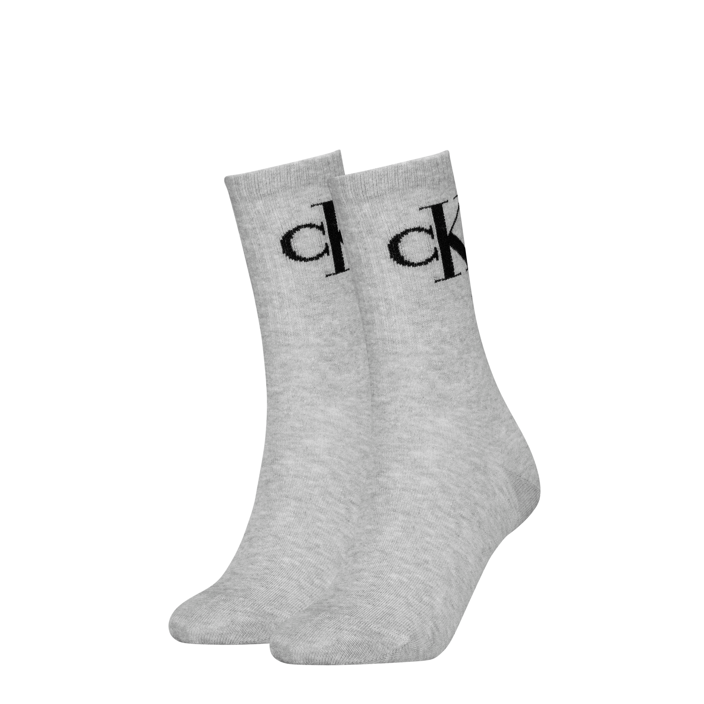 Image of Calvin Klein Jeans Socken "CKJ WOMEN SOCK 2P MONOGRAM" 2 Paar, 2 Stk. tlg. mit extra breitem Bündchen, Cotton-Mix, elastisch