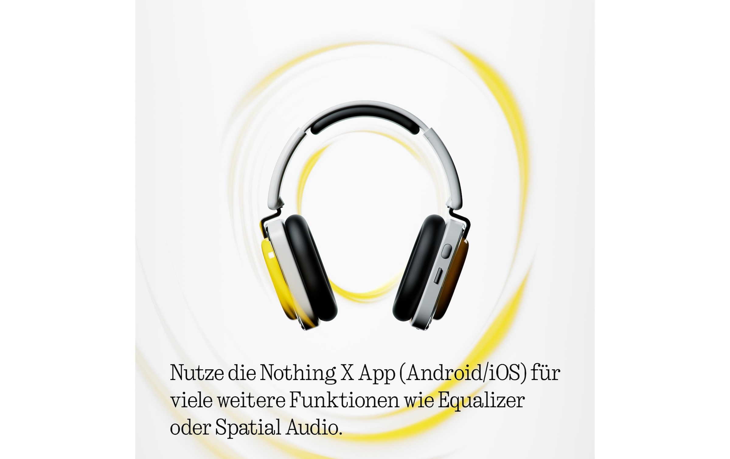 NOTHING Over-Ear-Kopfhörer »Headphone (a)« Bluetooth Active Noise Cancelling (ANC) | Freisprechfunktion | Hi-Res | Transparenzmodus