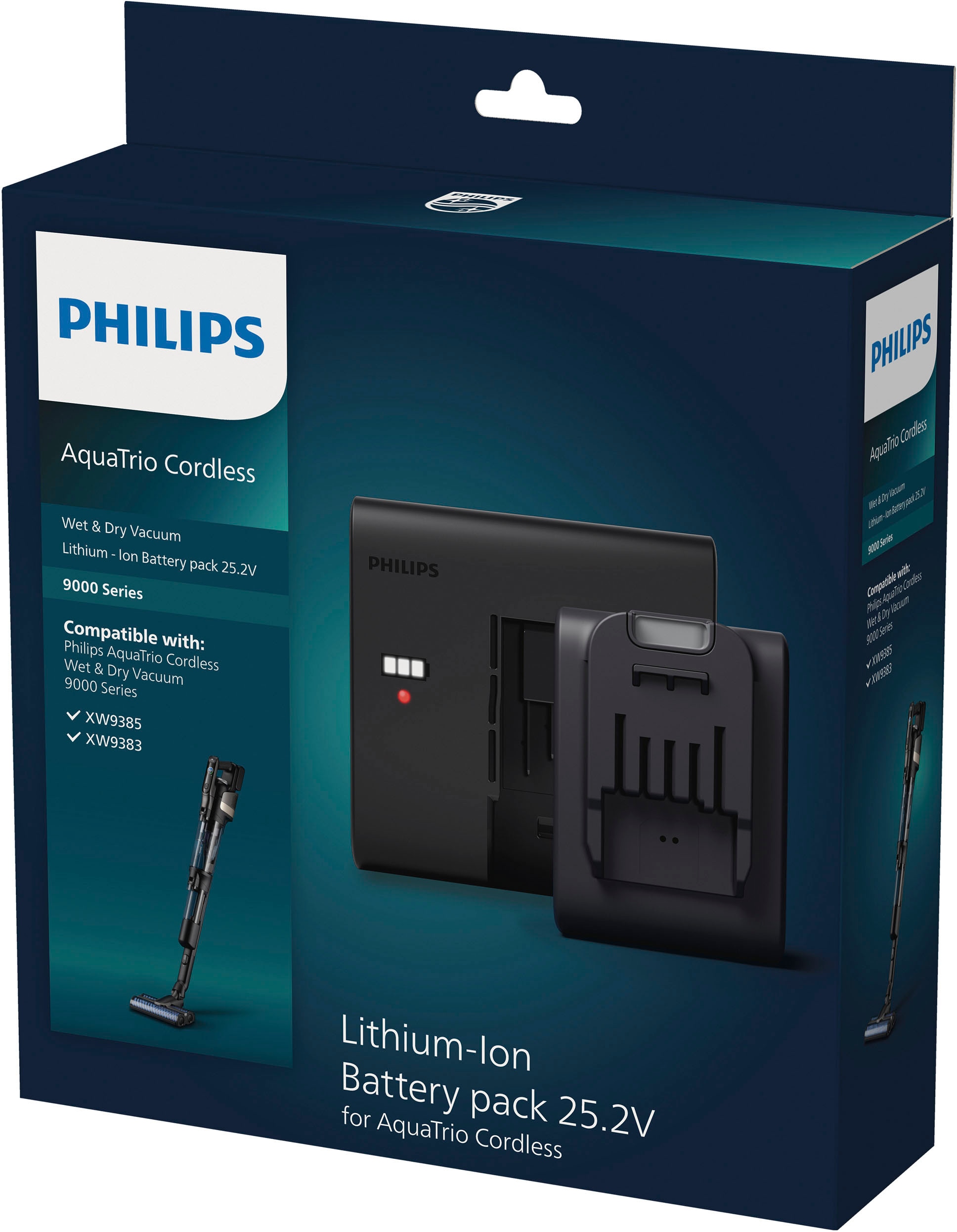 Philips Staubsauger-Akku »XV1797/01«, Wechselakku + Schnellladestation für AquaTrio; 25,2 V