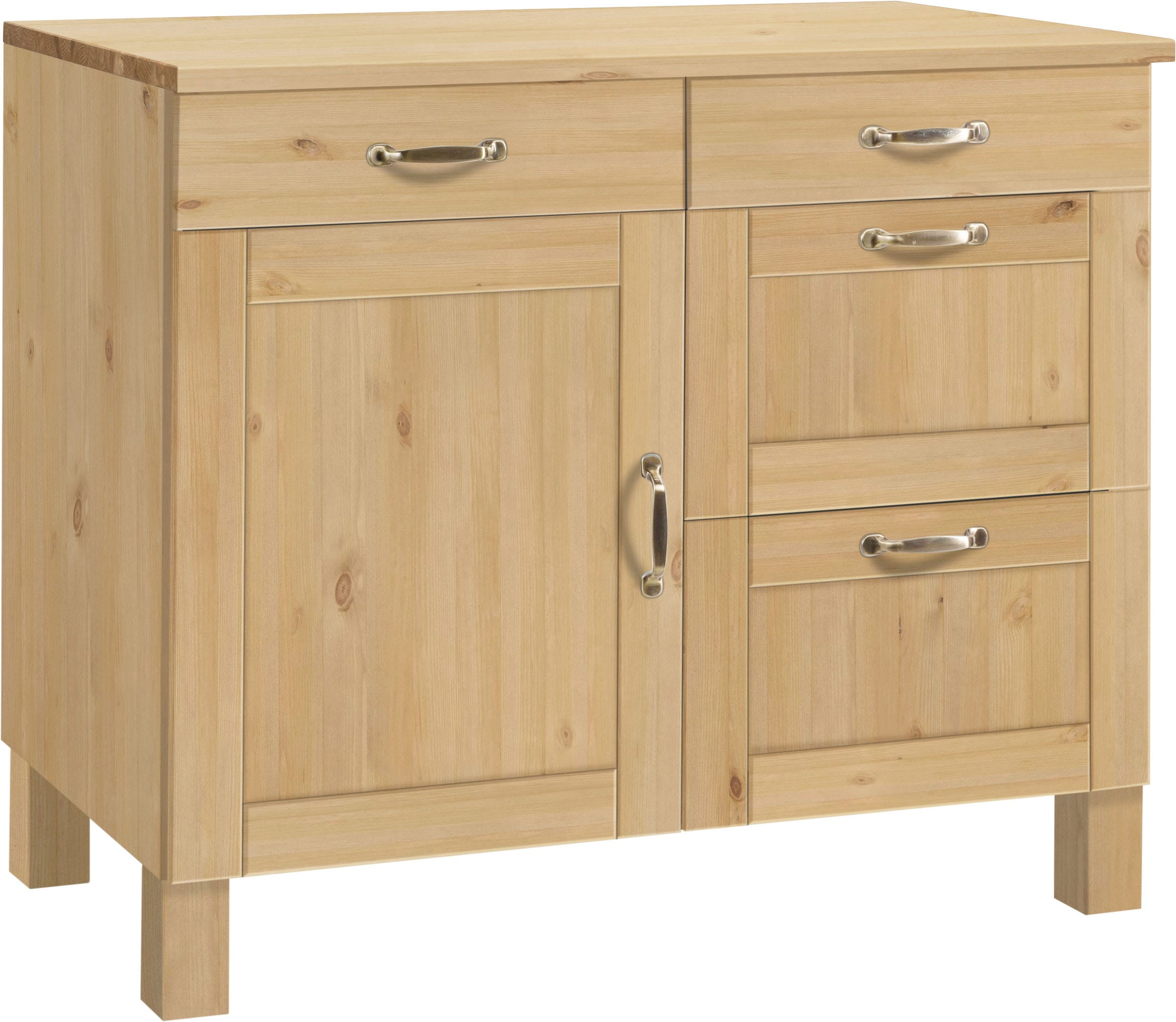 Image of Home affaire Unterschrank "Alby" Breite 100 cm, 1 Tür, 4 Schubladen