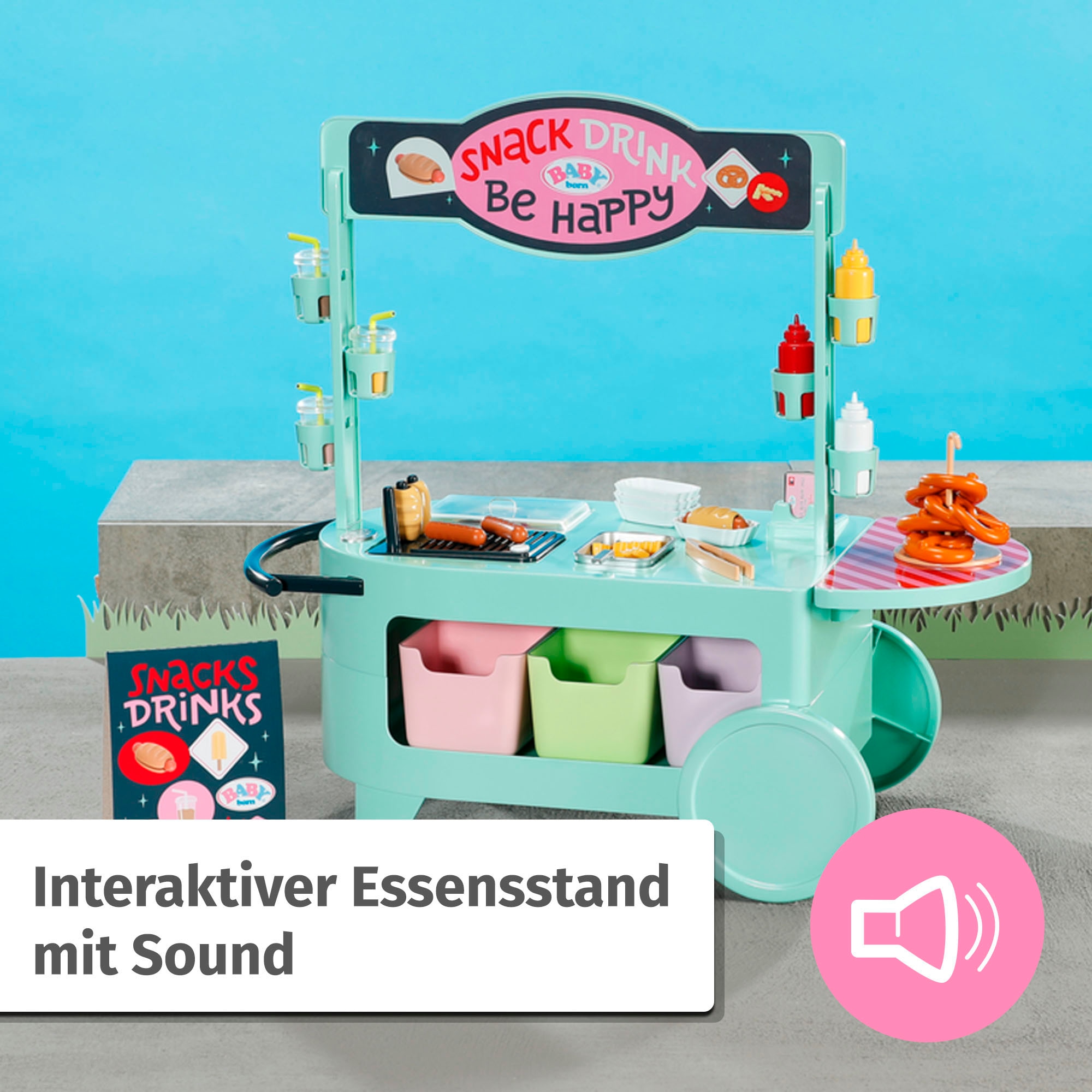 Baby Born Puppentisch »Snack Shop« mit Soundeffekt