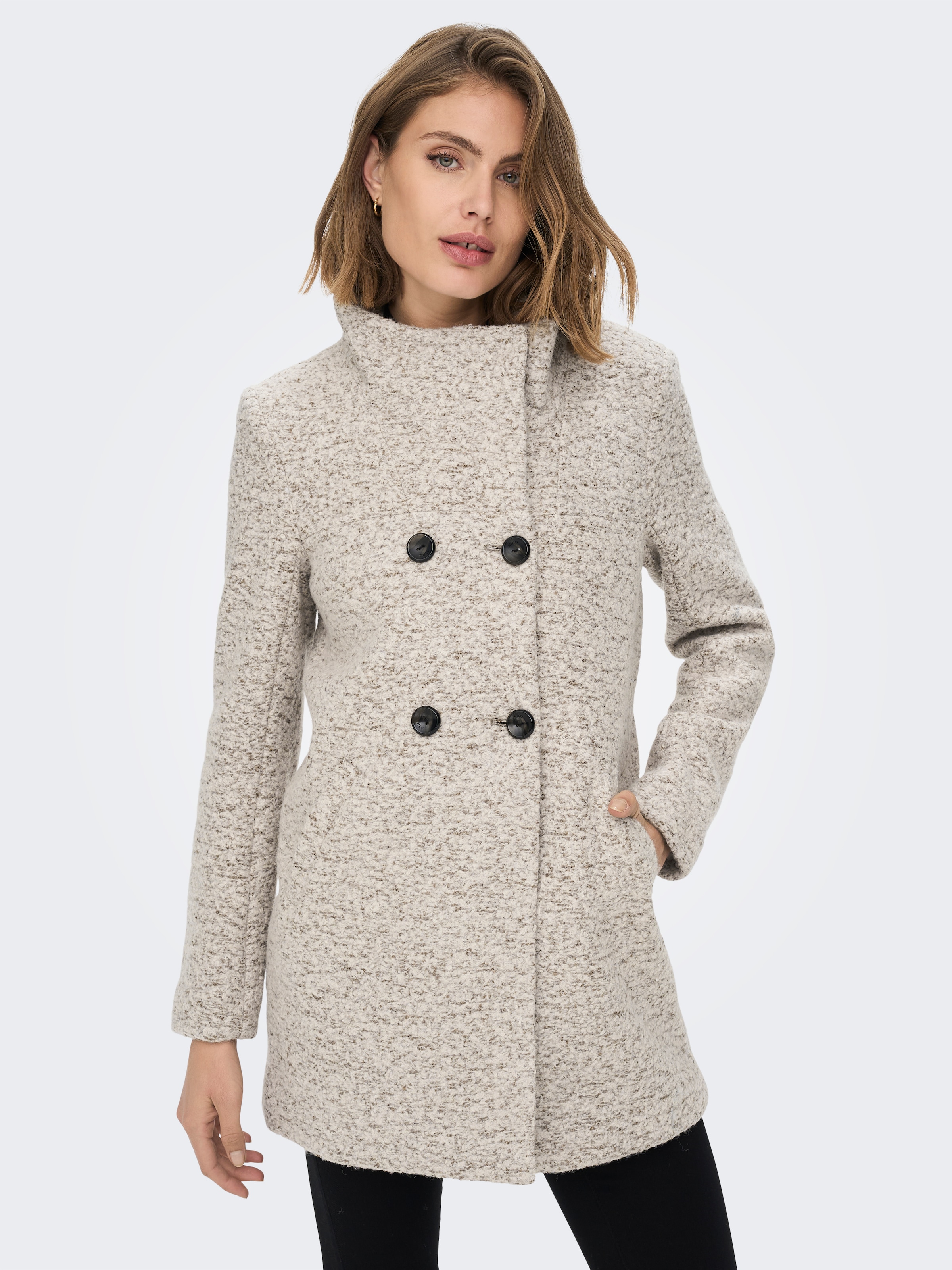 ONLY Veste longue »ONLNEWSOPHIA WOOL COAT OTW CC« mit Wolle