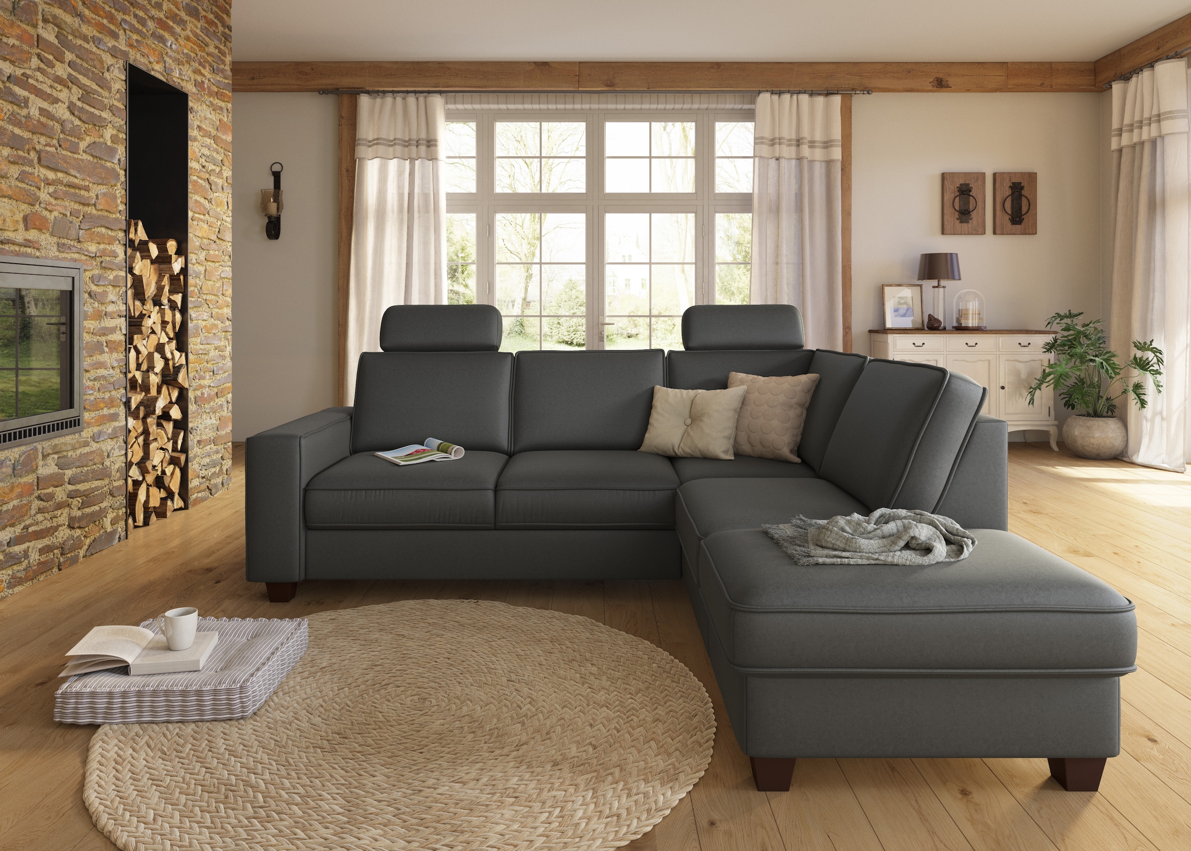 Home affaire Kopfstütze »County« 2 Stück im Set, passend zur "County"-Serie