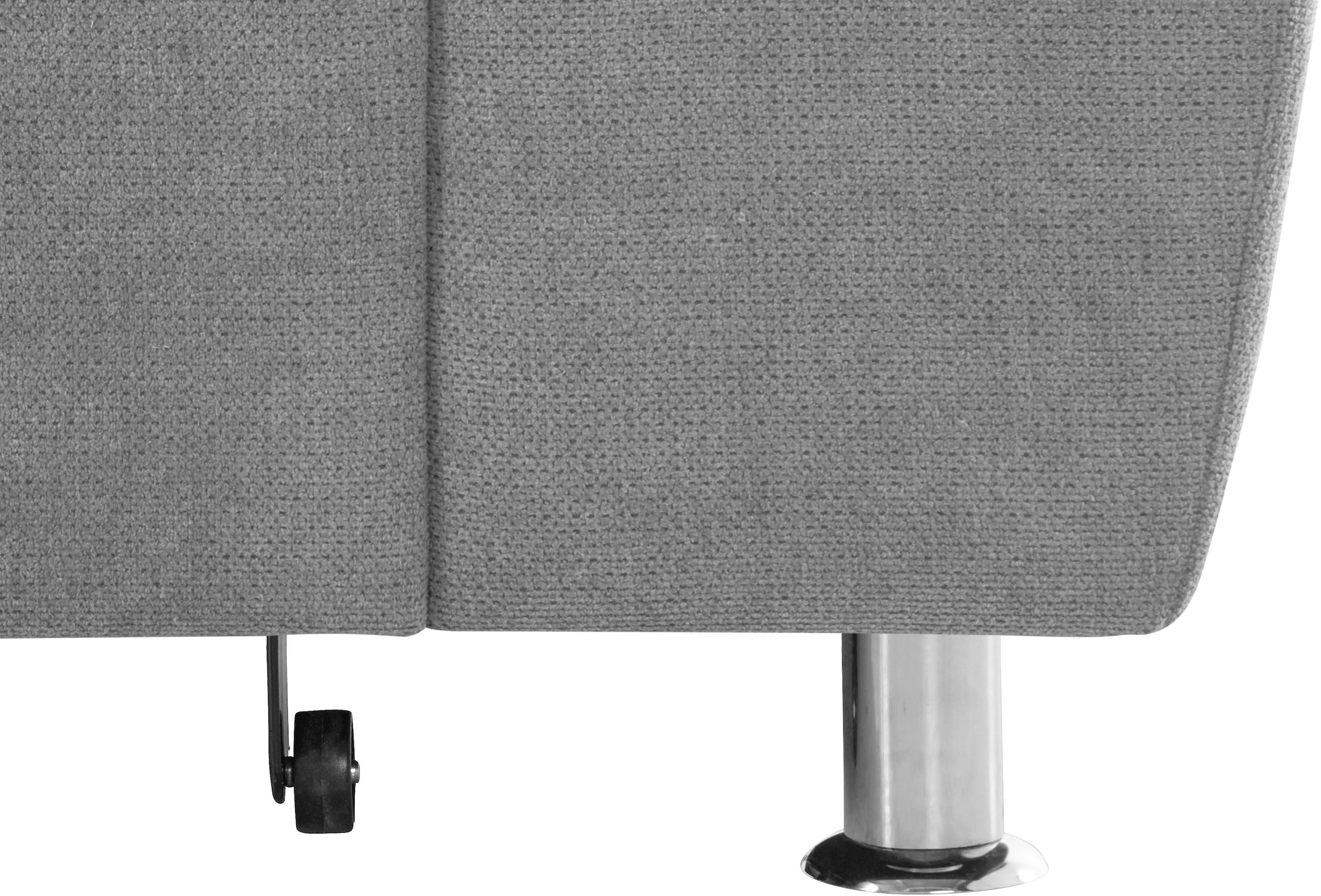 DOMO collection Ecksofa »Franzi L-Form«, wahlweise mit Kopfteilverstellung (dann Breite: 275 cm)
