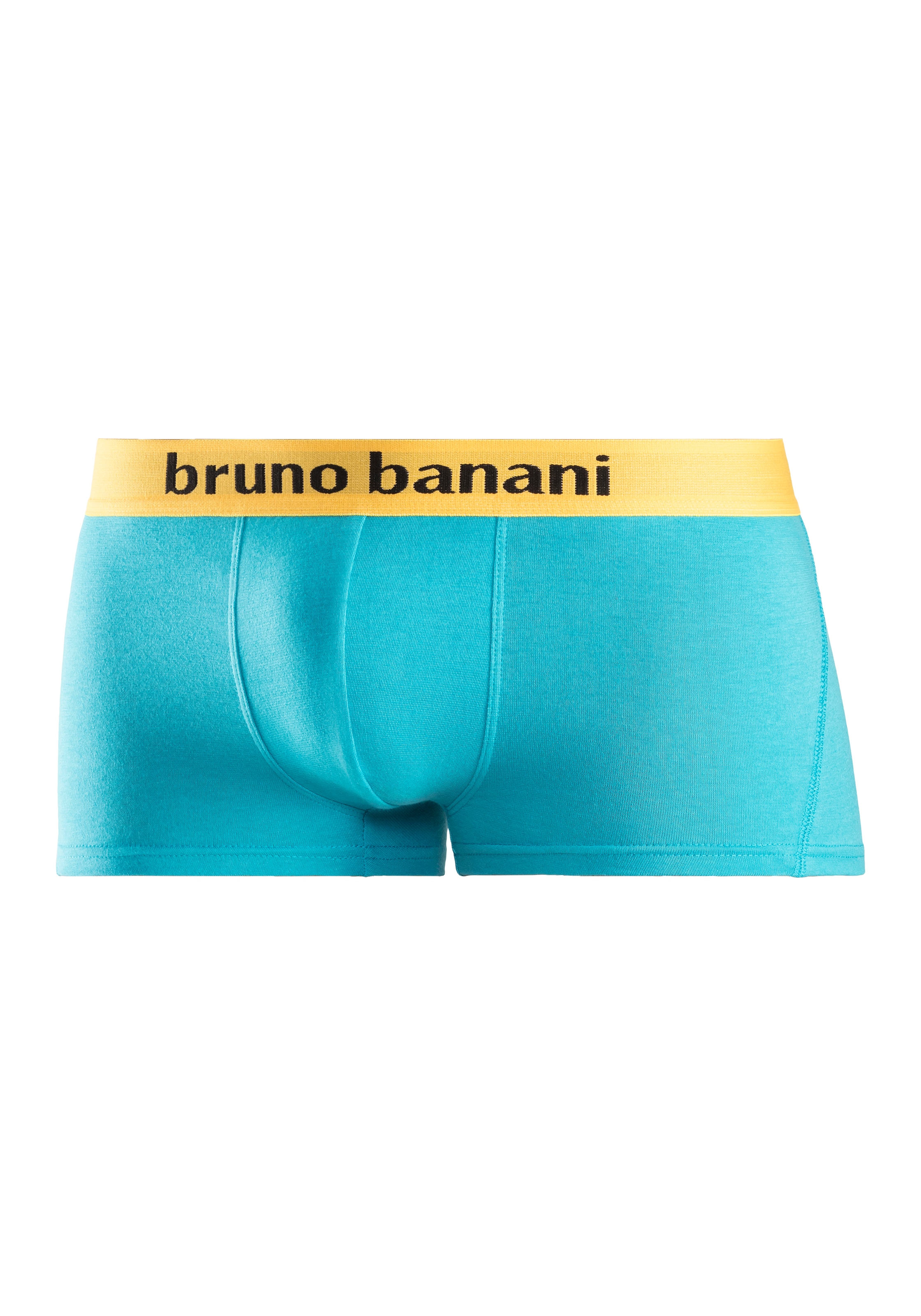 Bruno Banani Boxershorts, (Packung, 4 St.), in Hipster-Form mit Logo Webbund