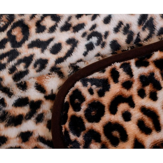 Gözze Wohndecke »Leopard«, mit gedrucktem Motiv, Kuscheldecke jetzt kaufen