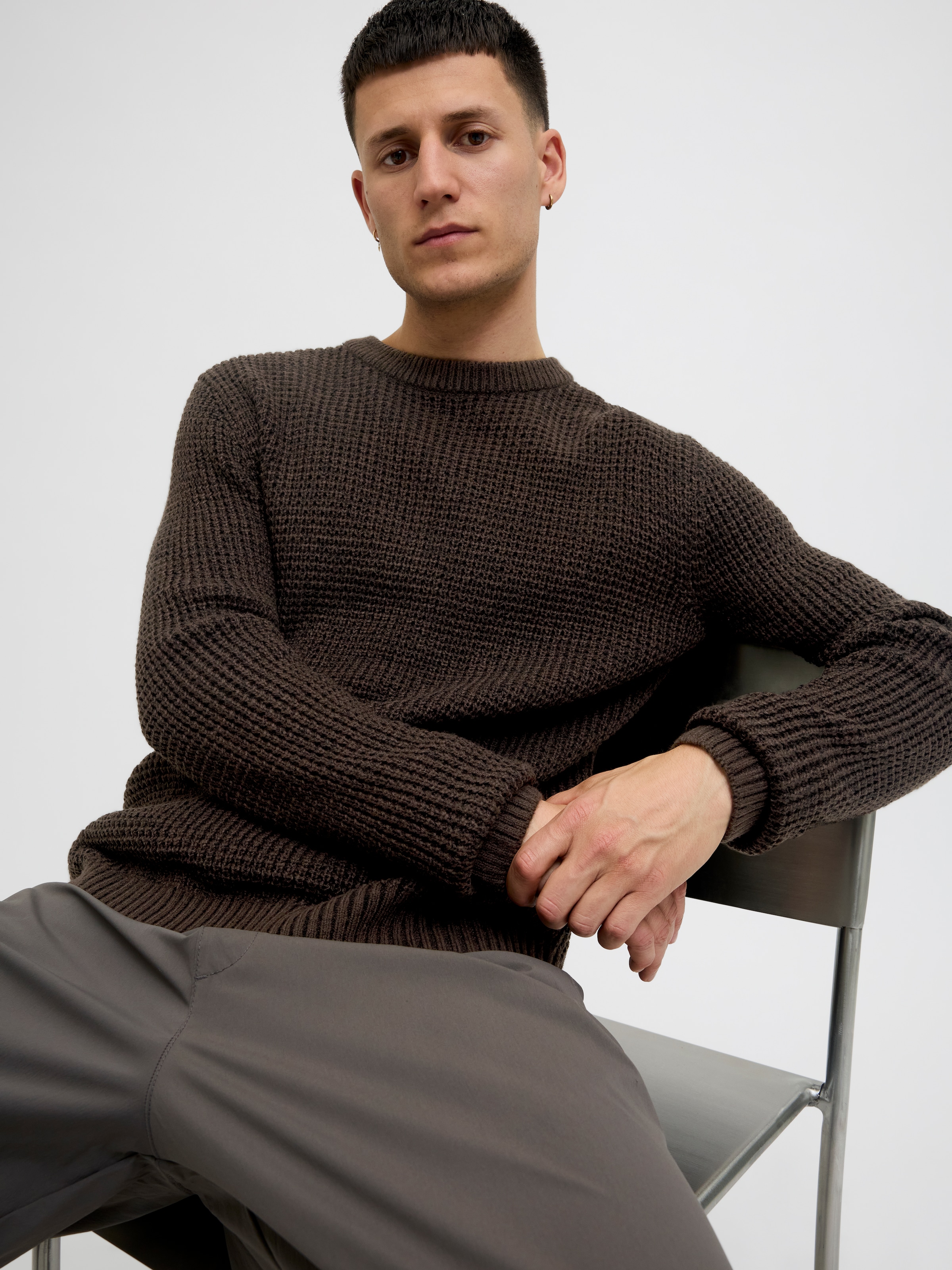 Jack & Jones Pull en tricot »JJGLOBAL KNIT CREW NECK«