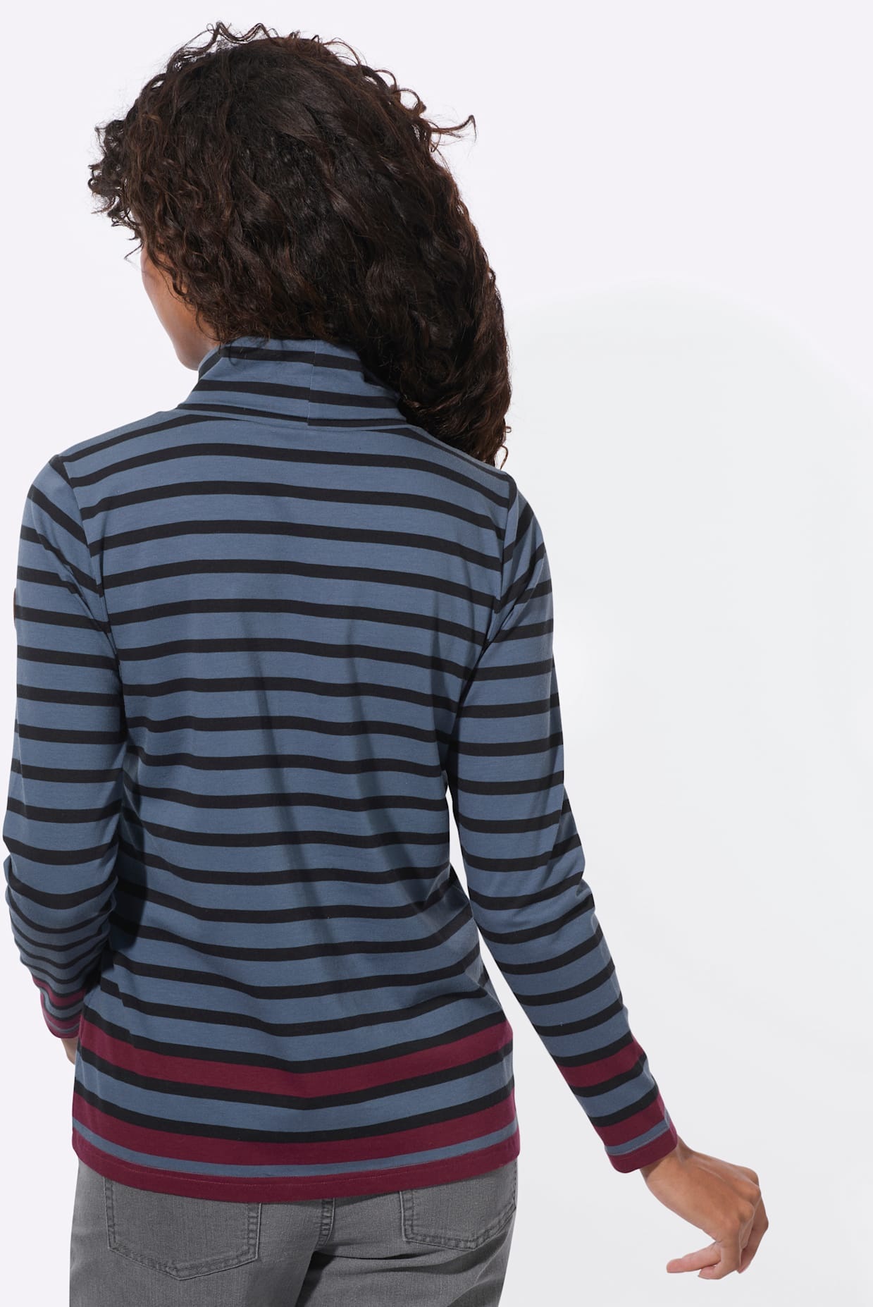 Image of Casual Looks Rollkragenshirt "Ringelshirt" 1