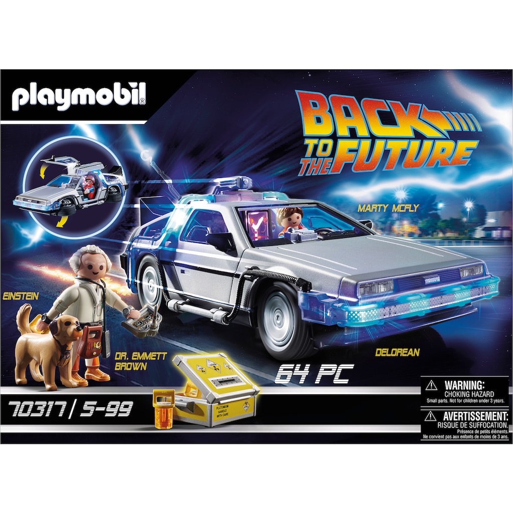Playmobil® Konstruktions-Spielset »Back to the Future DeLorean (70317), Back to the Future«, (64 St.)