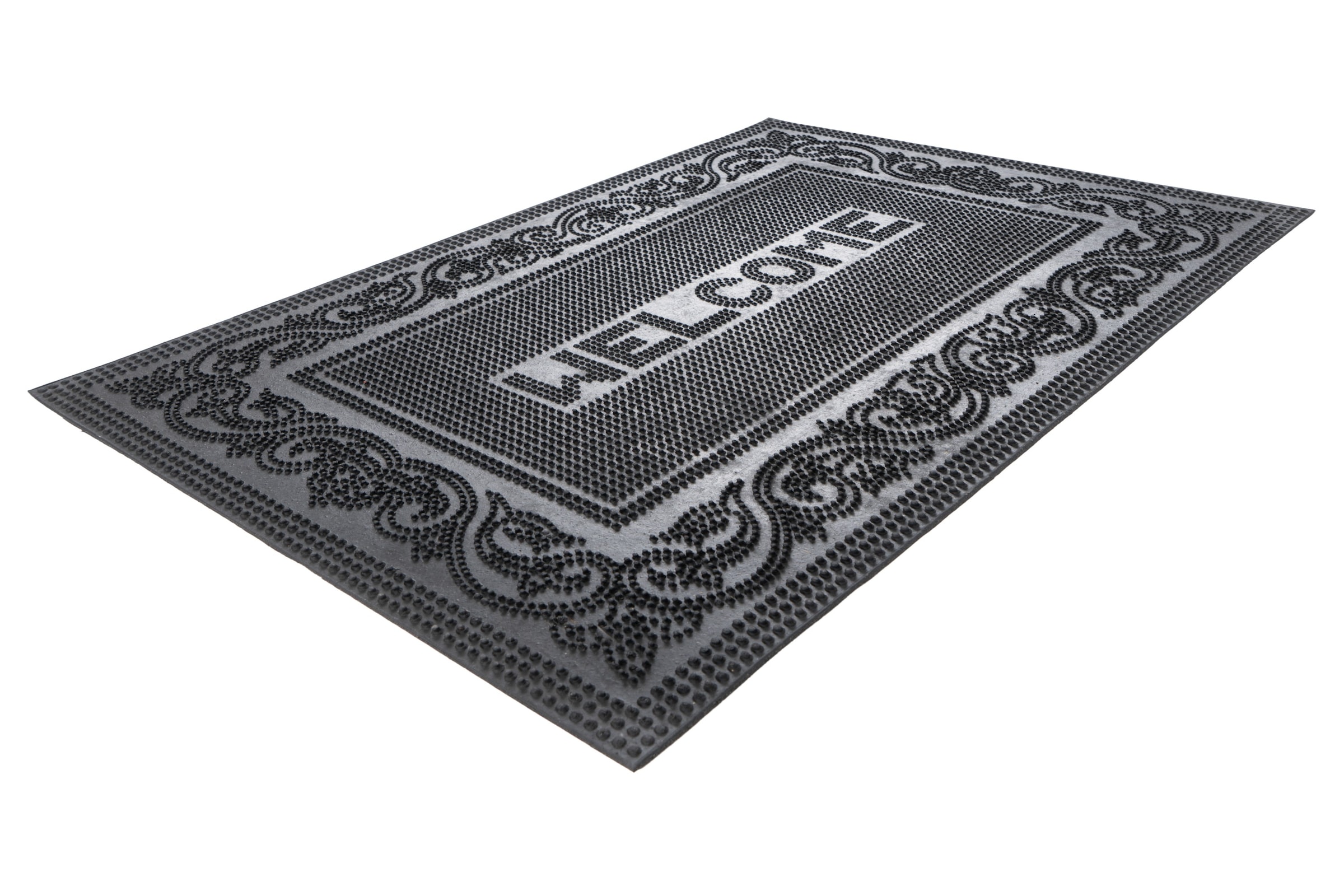 Kayoom Tapis de sol »Elegant Entry 425« Rectangulaire 6 mm Höhe Türmatte, Gummi, Eingang, Welcome