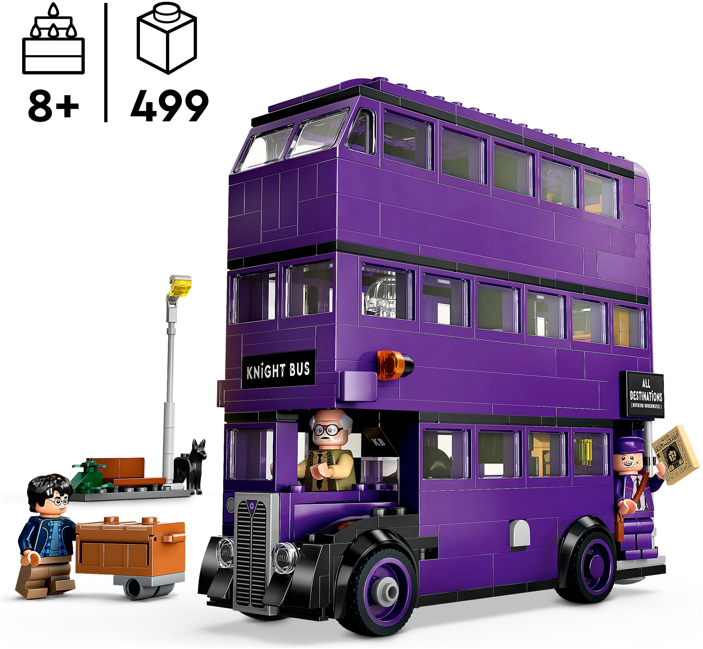 LEGO® Konstruktionsspielsteine »Abenteuer mit dem Fahrenden Ritter (76446), LEGO® Harry Potter™« Made in Europe