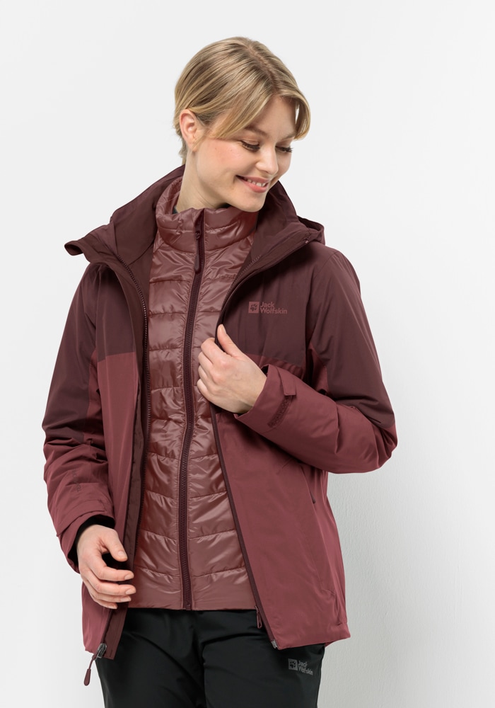 3-in-1-Funktionsjacke »FELDBERG 3IN1 JKT W«, (2 teilig), mit Kapuze