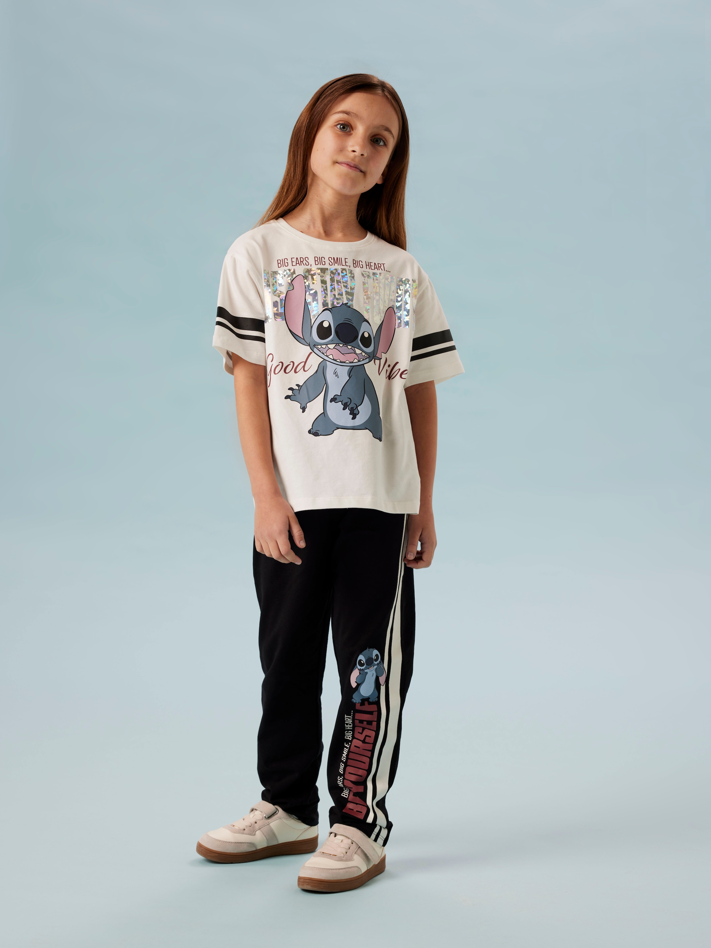 Name It T-Shirt »NKFDYMI STITCH SS NREG TOP BOX NOOS WDI« mit wunderschönem Glitzerdruck