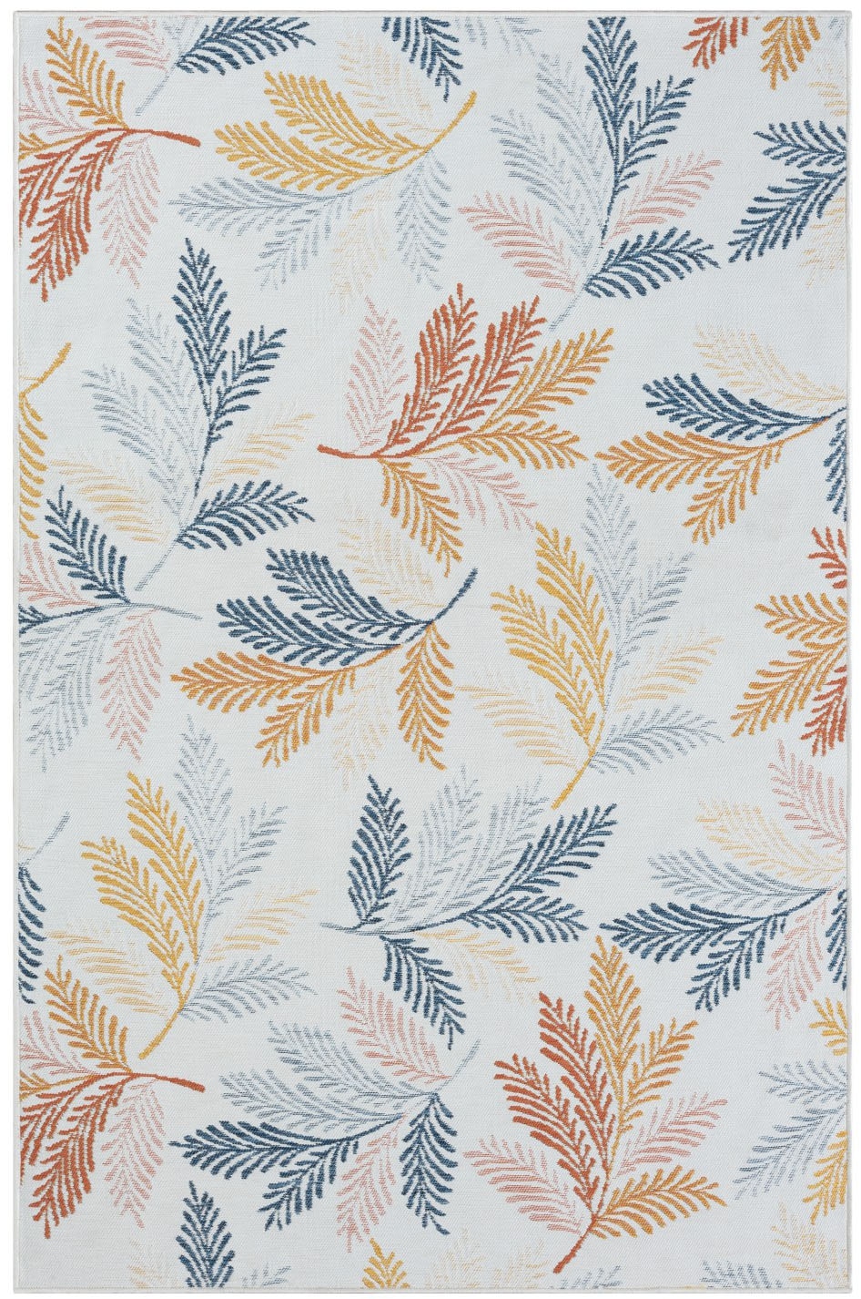 Myflair Möbel & Accessoires Teppich »Johanna, LAGERRÄUMUNG!« rechteckig 6 mm Höhe Wendeteppich, Blätter Motiv, Outdoor geeignet, Balkon, Terrasse