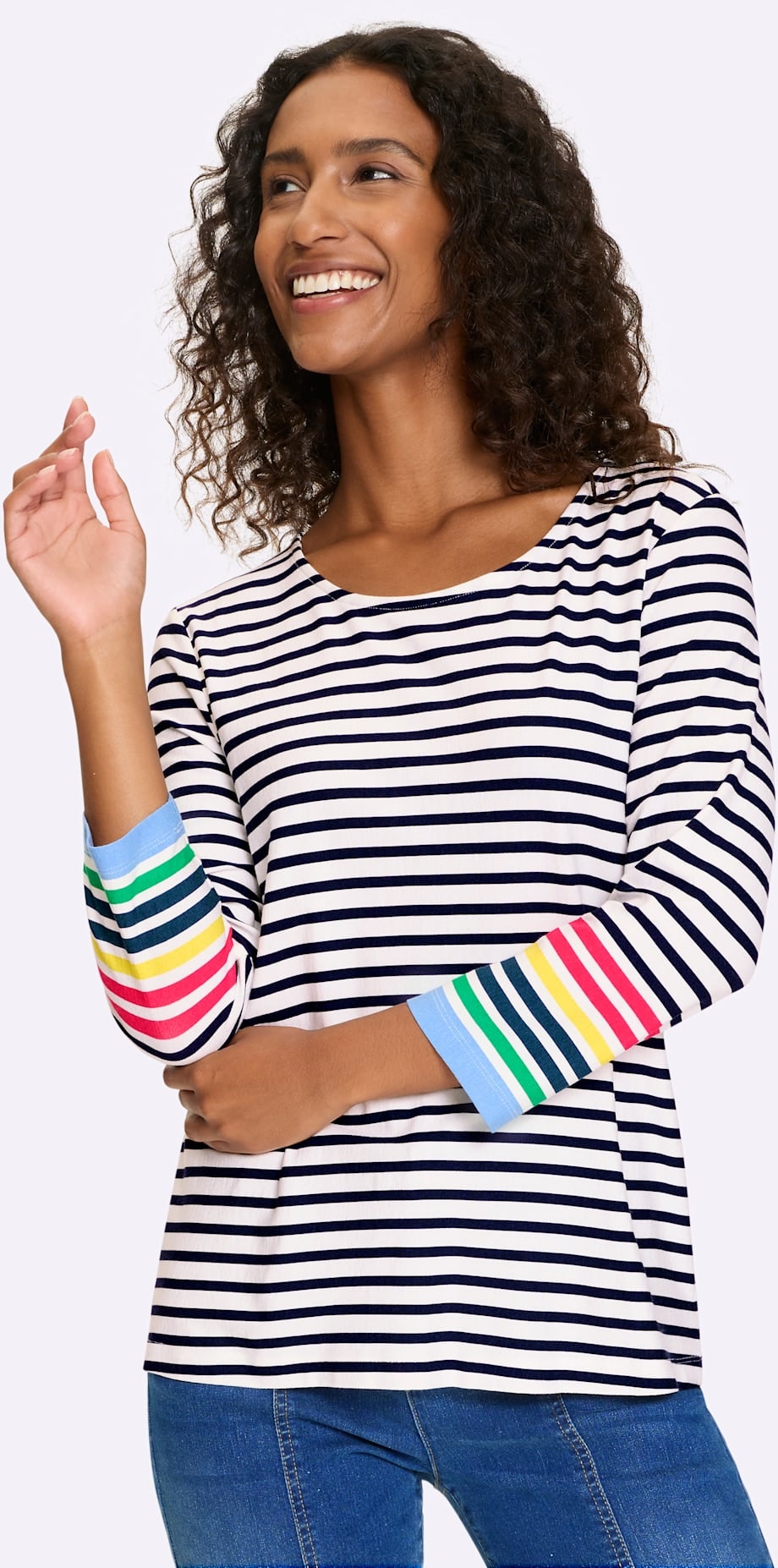 heine T-shirt à manches 3/4 »Ringelshirt« 1 pièces