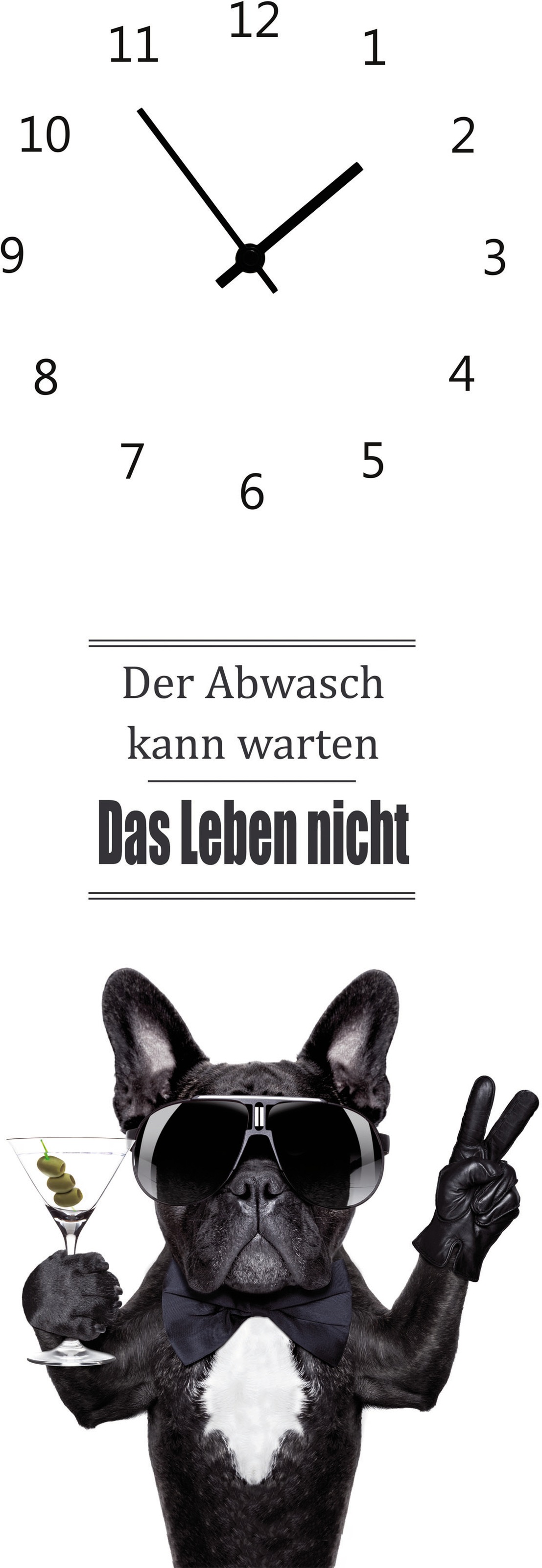 Image of Bönninghoff Wanduhr »Glasuhr, Hund mit Brille« bei Ackermann Versand Schweiz