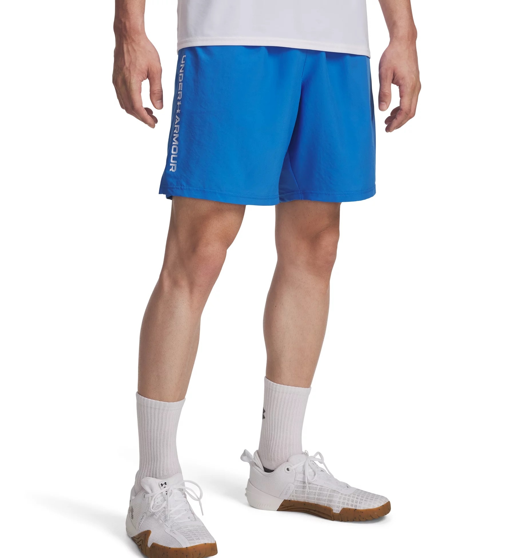 Image of Under Armour Shorts "UA TECH WOVEN WORDMARK SHORT" für vielseitige Aktivitäten, leichtes Tragegefühl, pflegeleicht