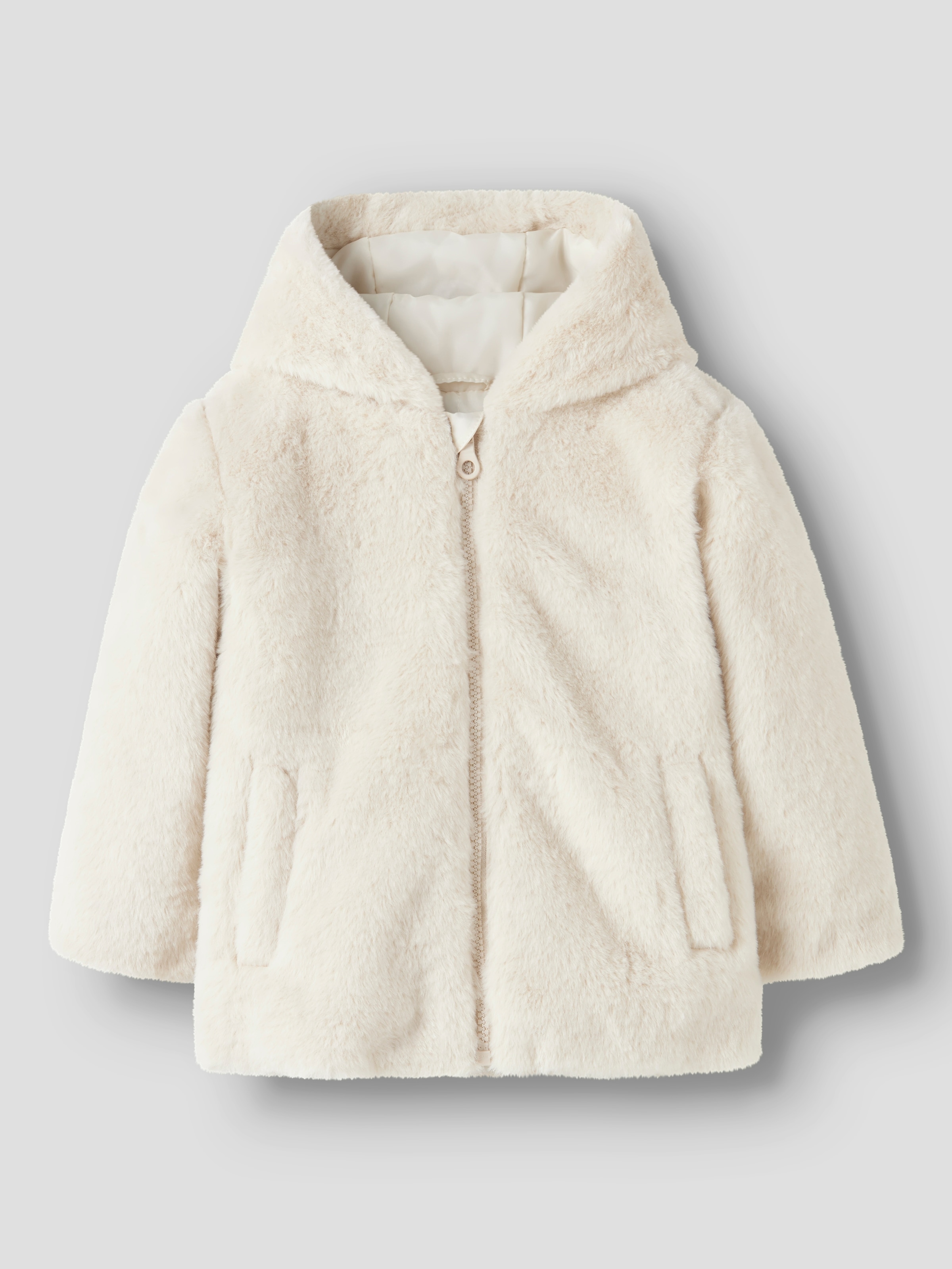 Name It Veste en fausse fourrure »NMFMILA JACKET W HOOD PB« avec capuche fibre synthétique