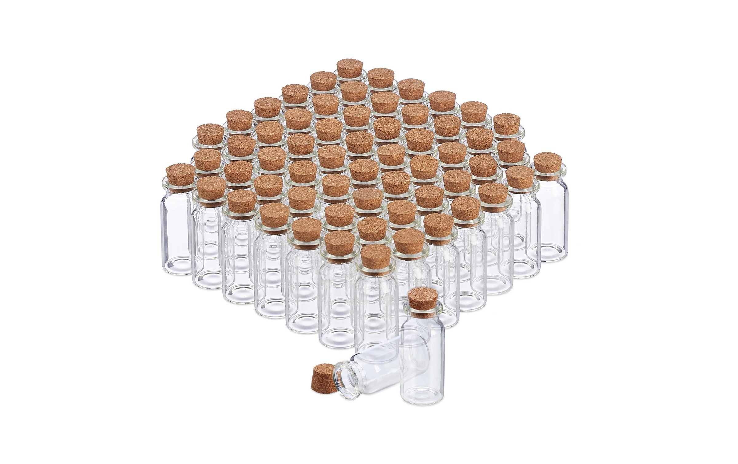 Image of relaxdays Einmachglas "10 ml 60 Stück" 60 Stk. tlg.