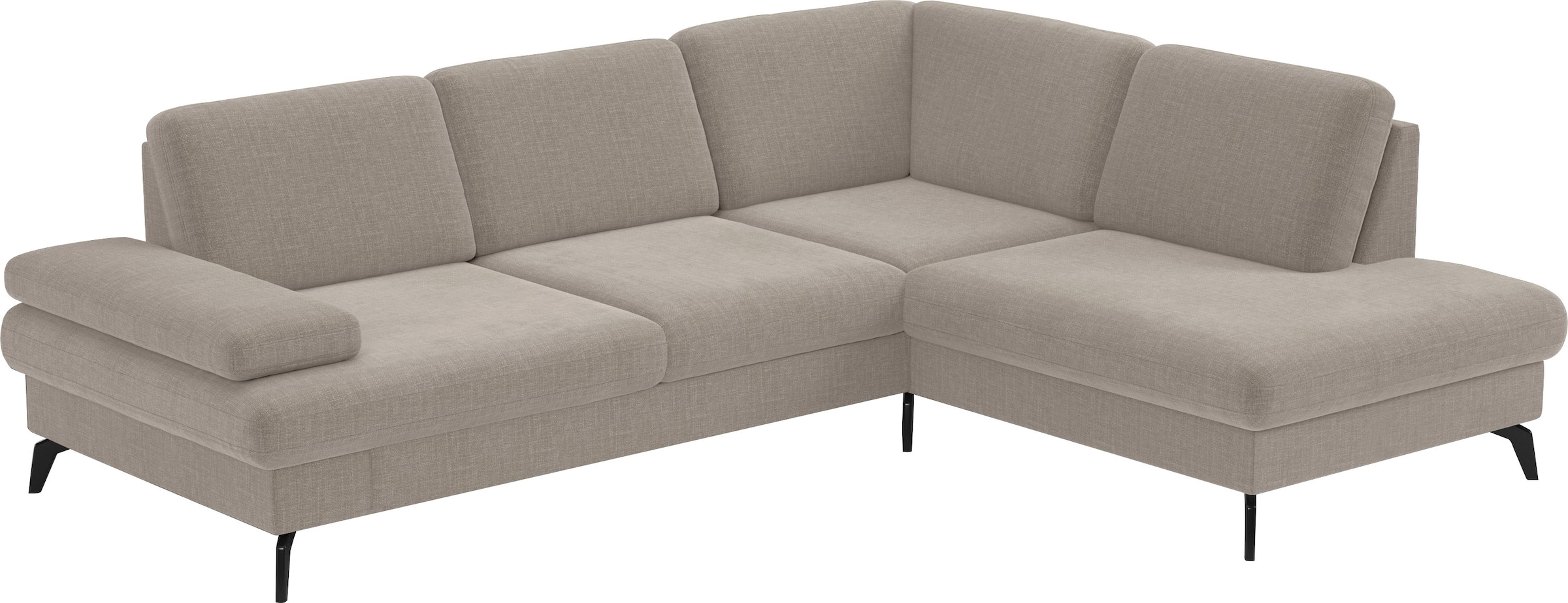 sit&more Ecksofa »Morris L-Form, inkl. Sitztiefenverstellung« wahlweise mit Armteilverstellung, Bettfunktion & Bettkasten