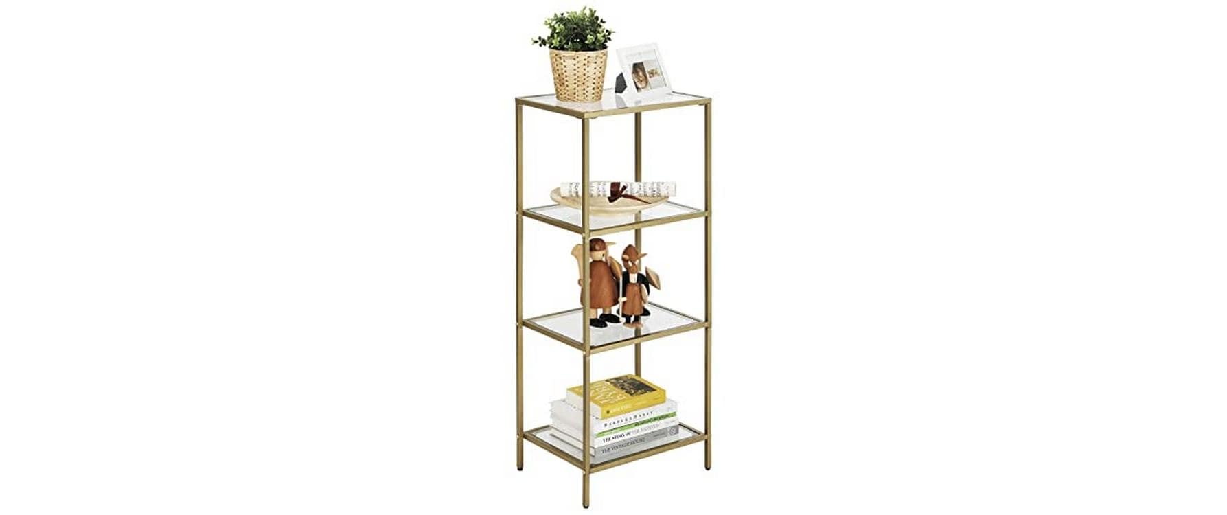 VASAGLE Regal »40 x 30 x 95 cm, Goldfarben«