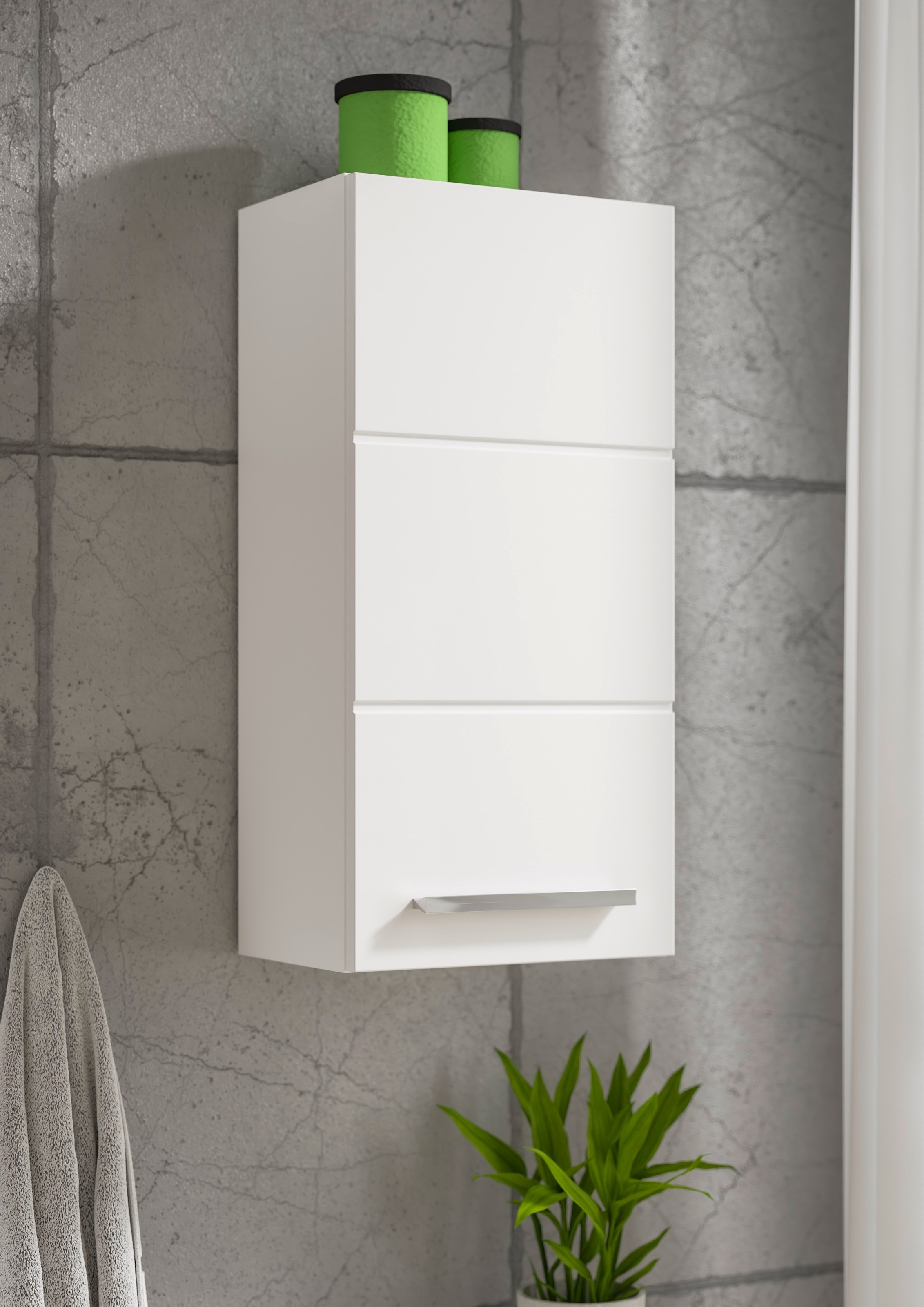 BASIC by Balculina Armoire suspendue »Mandi« 1 cuis tlg. largeur 34 cm, façade laquée brillante