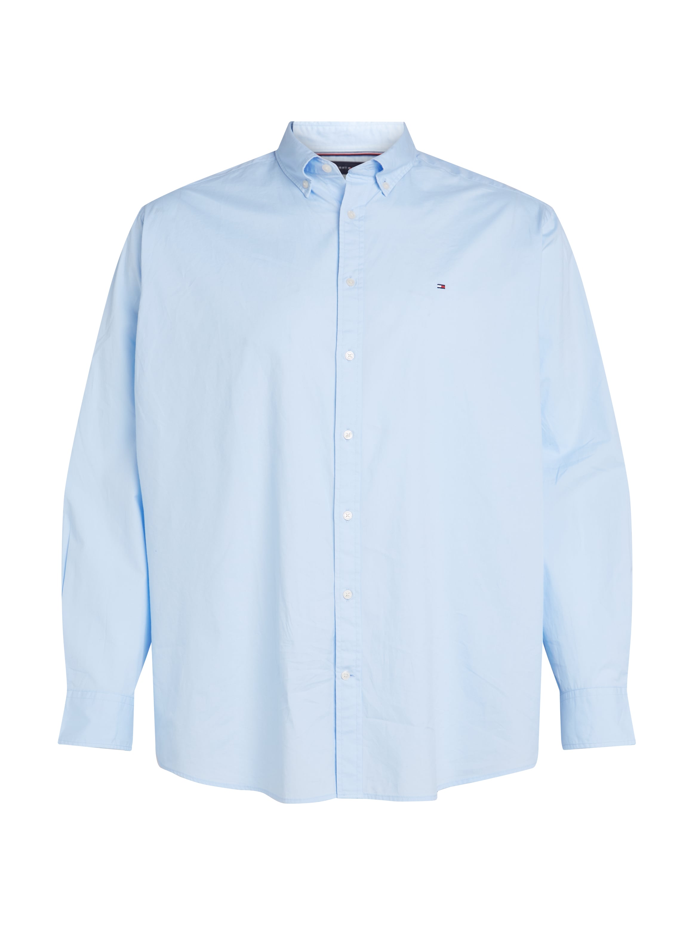 Tommy Hilfiger Big & Tall Langarmhemd »BT-FLEX POPLIN SOLID RF SHIRT-B«, Grosse Grössen