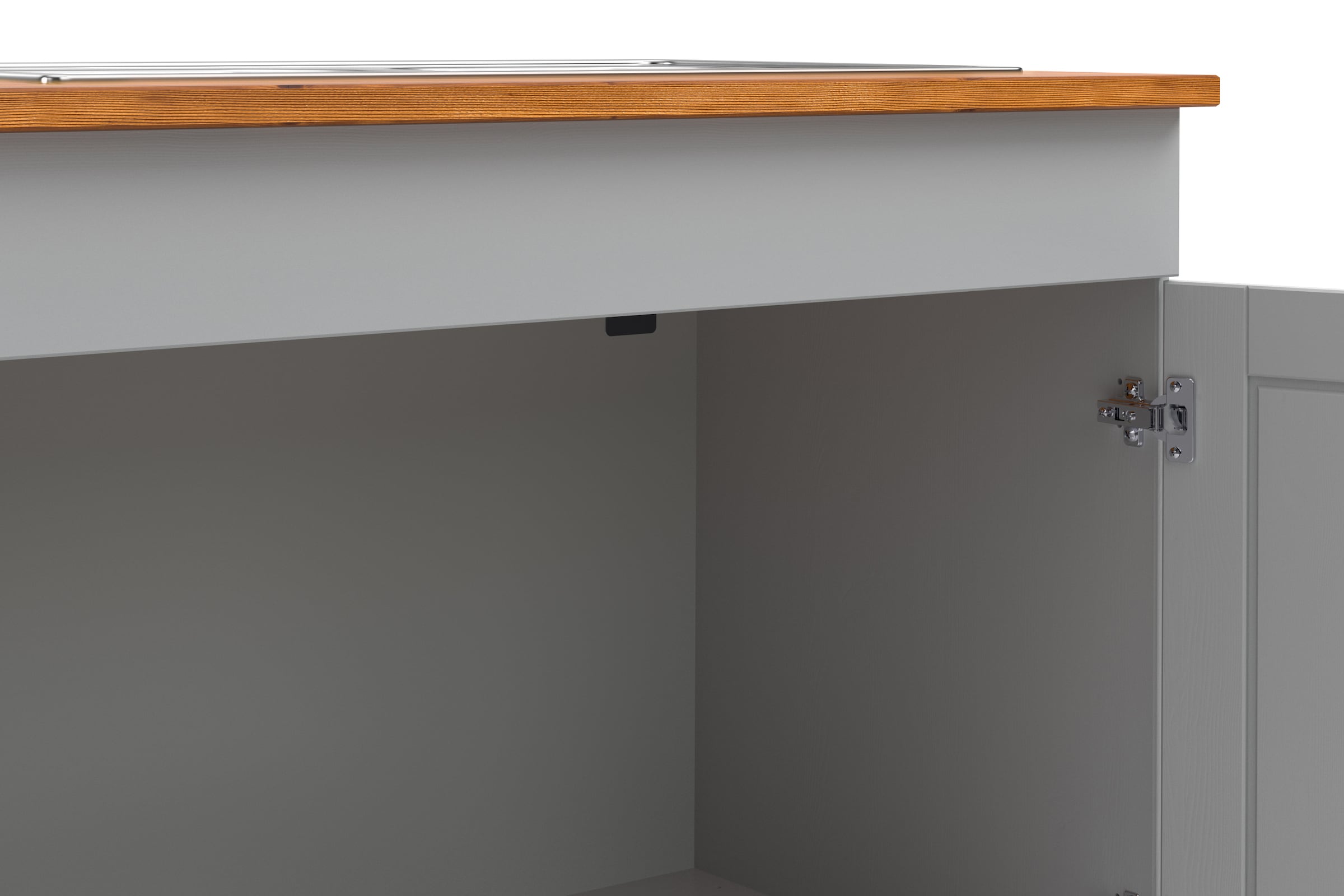 Home affaire Spülenschrank »Alby2« Mit Metallgriffen, Breite 100 cm