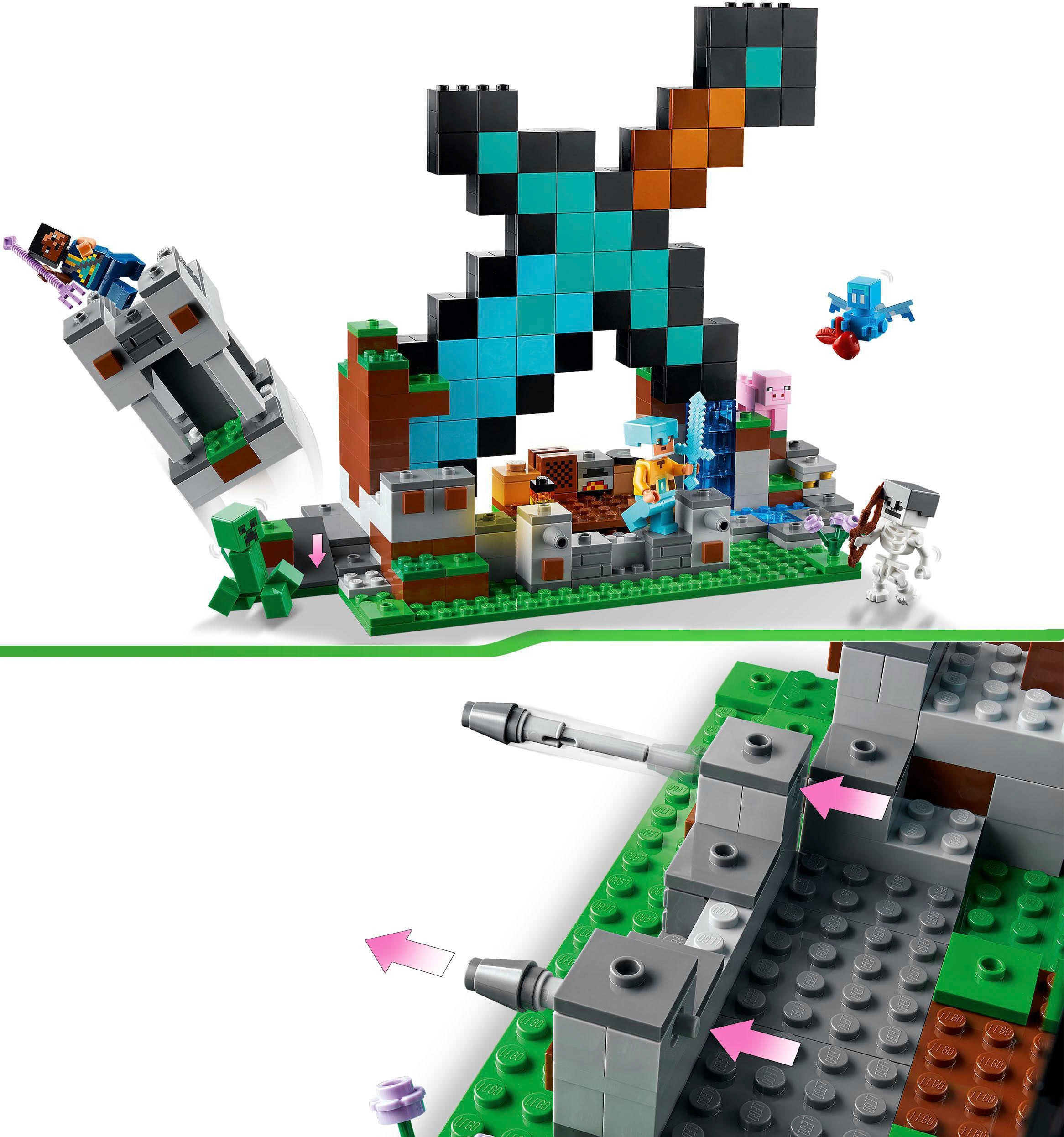 LEGO® Konstruktionsspielsteine »Der Schwert-Aussenposten (21244), LEGO® Minecraft«, (427 St.), Made in Europe
