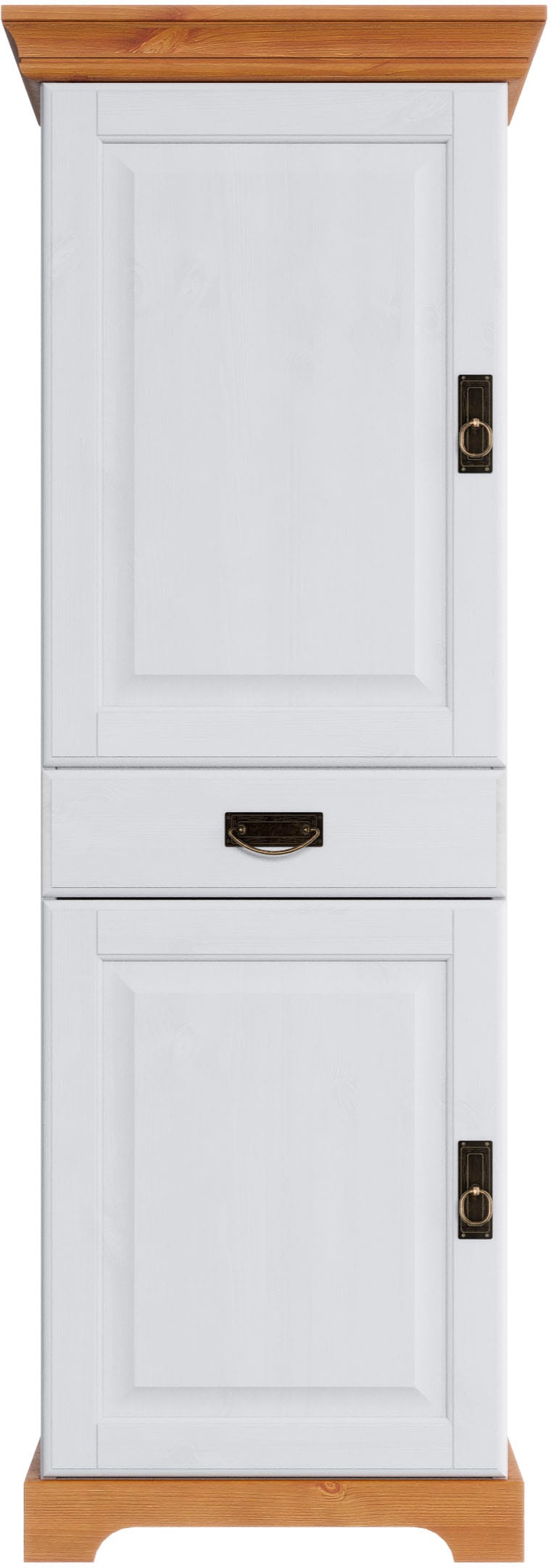 GOODproduct Vorratsschrank »Rügen« Breite 47 cm, Kiefer massiv, 2 Türen, 1 Schubkasten