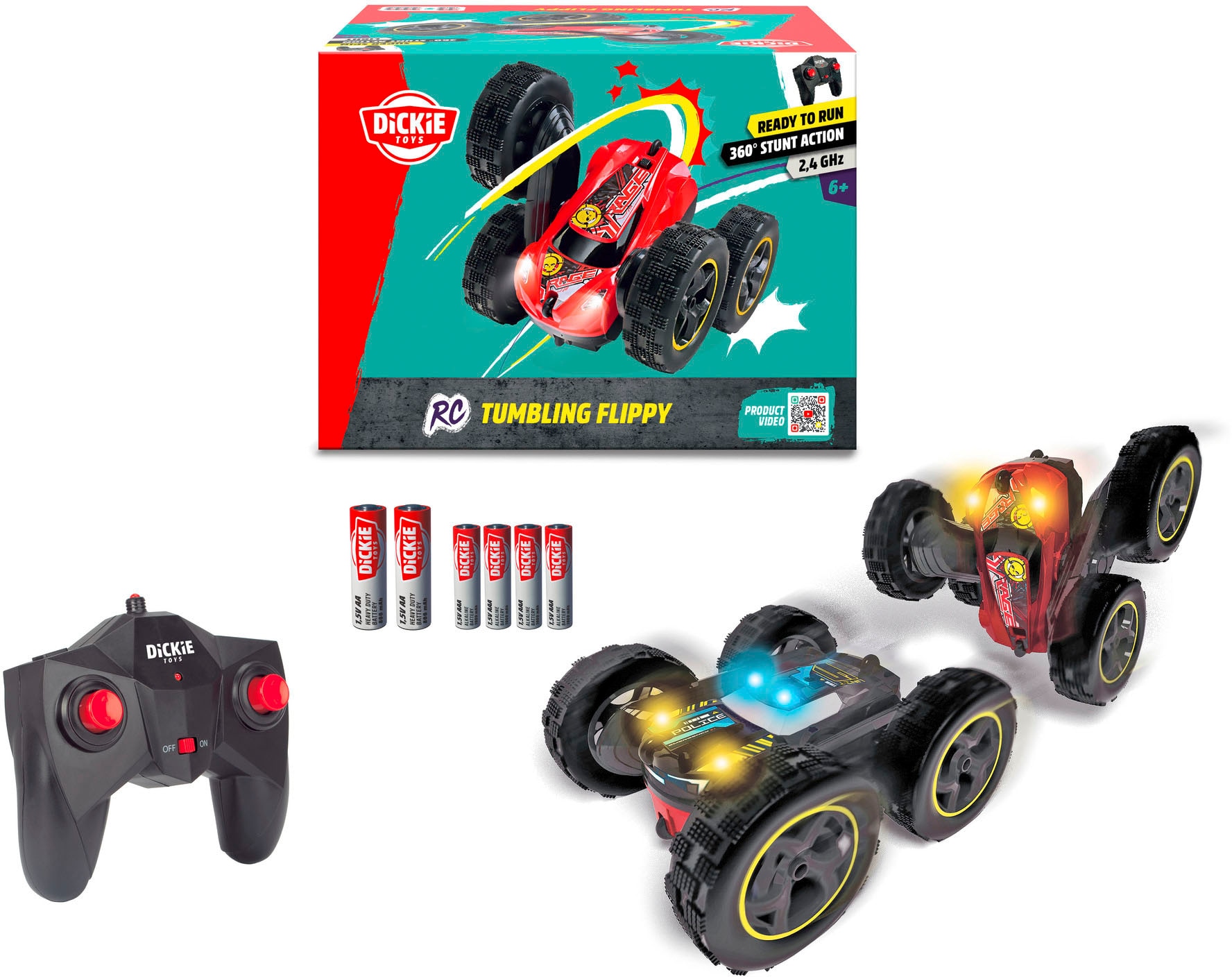 Dickie Toys RC-Auto »Tumbling Flippy«, mit Lichtfunktion