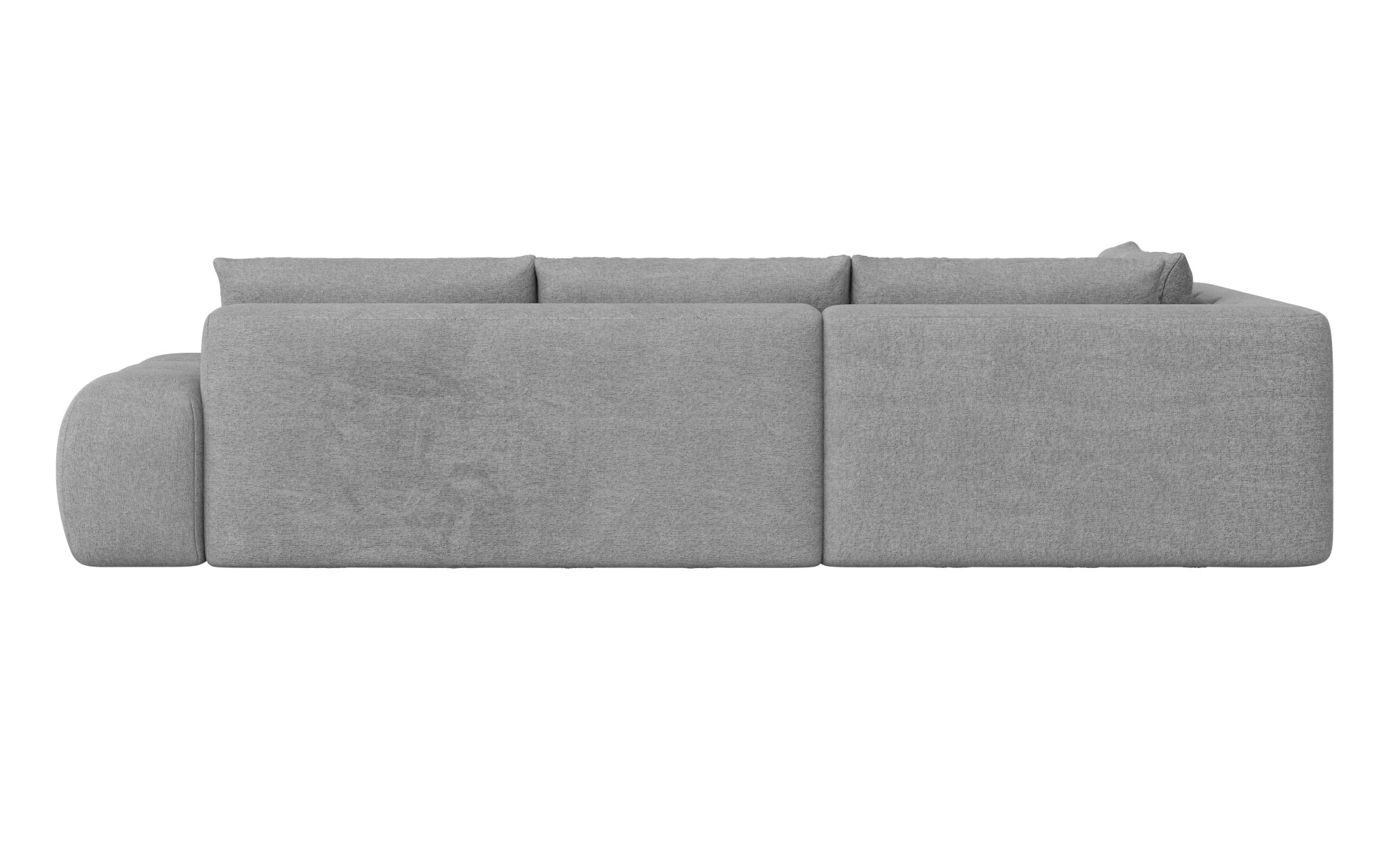INOSIGN Ecksofa »AZITA klein, L-Form, elegant und bequem Designsofa«, lose Rückenkissen, traumhafte Steppung, Masse B/T/H: 296/176,5/89 cm