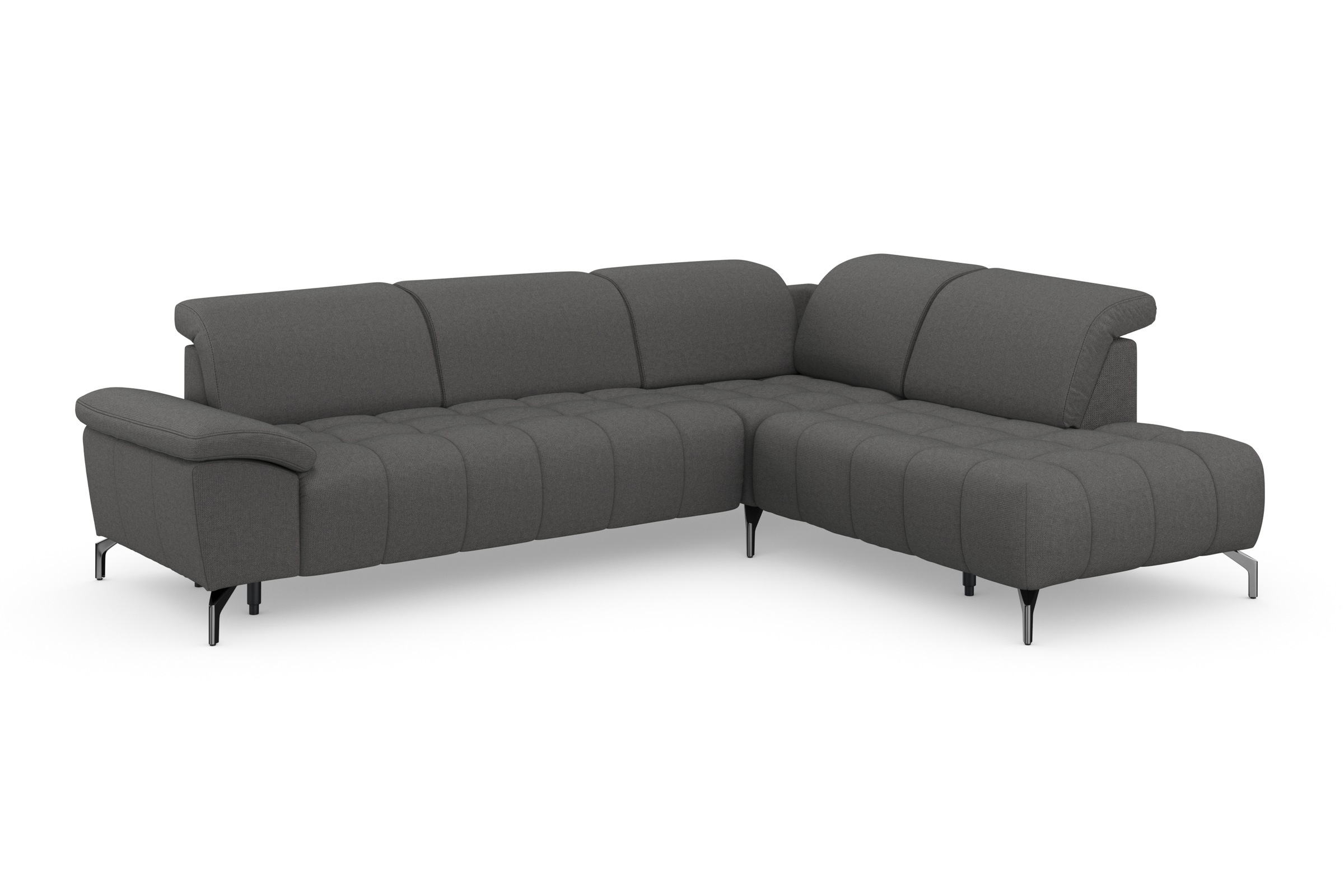 sit&more Ecksofa »Cool L-Form«, wahlweise mit Kopfteilverstellung und Vorziehsitz motorisch